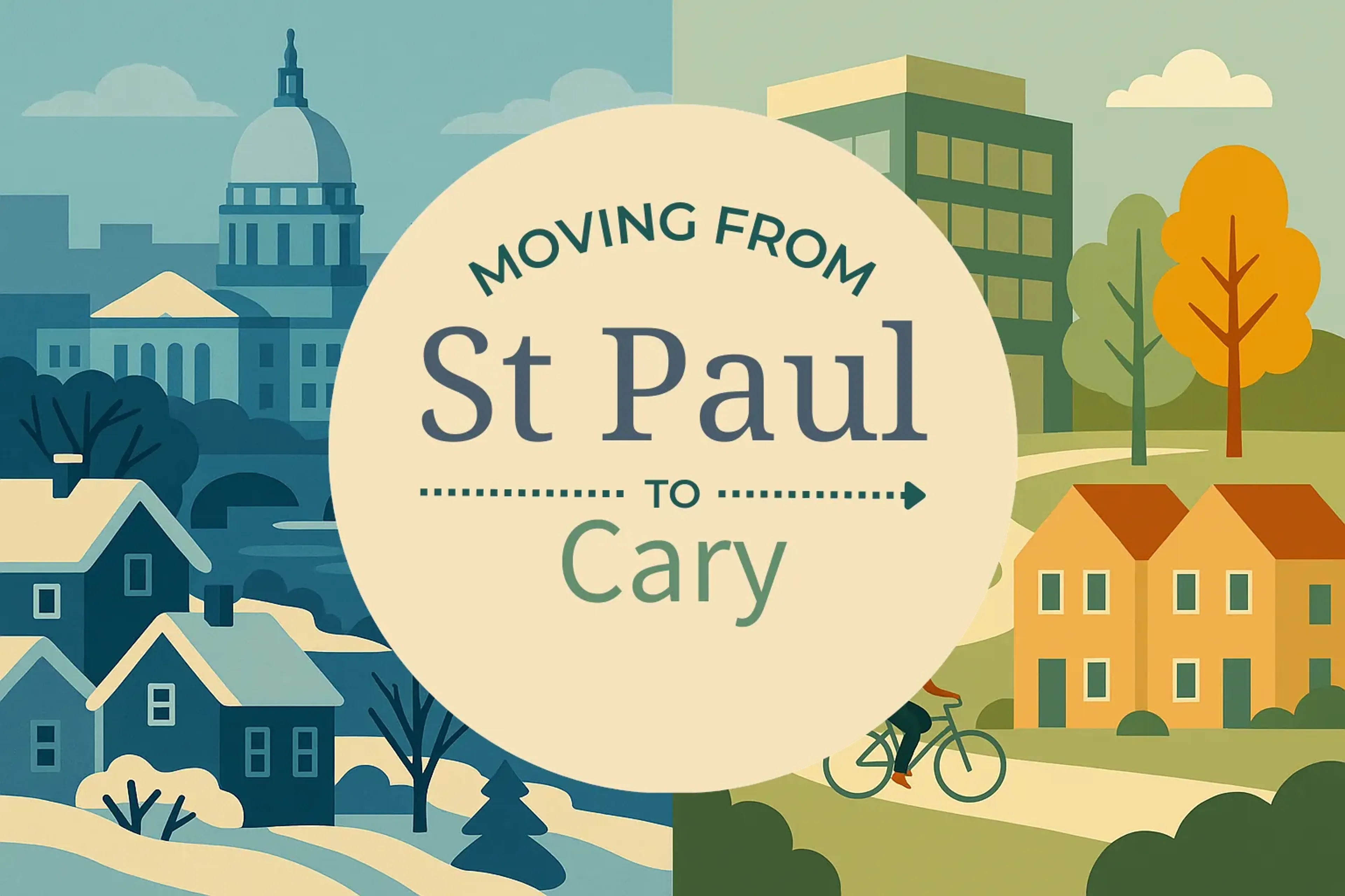 Side-by-side comparison of St. Paul to Cary moving companies