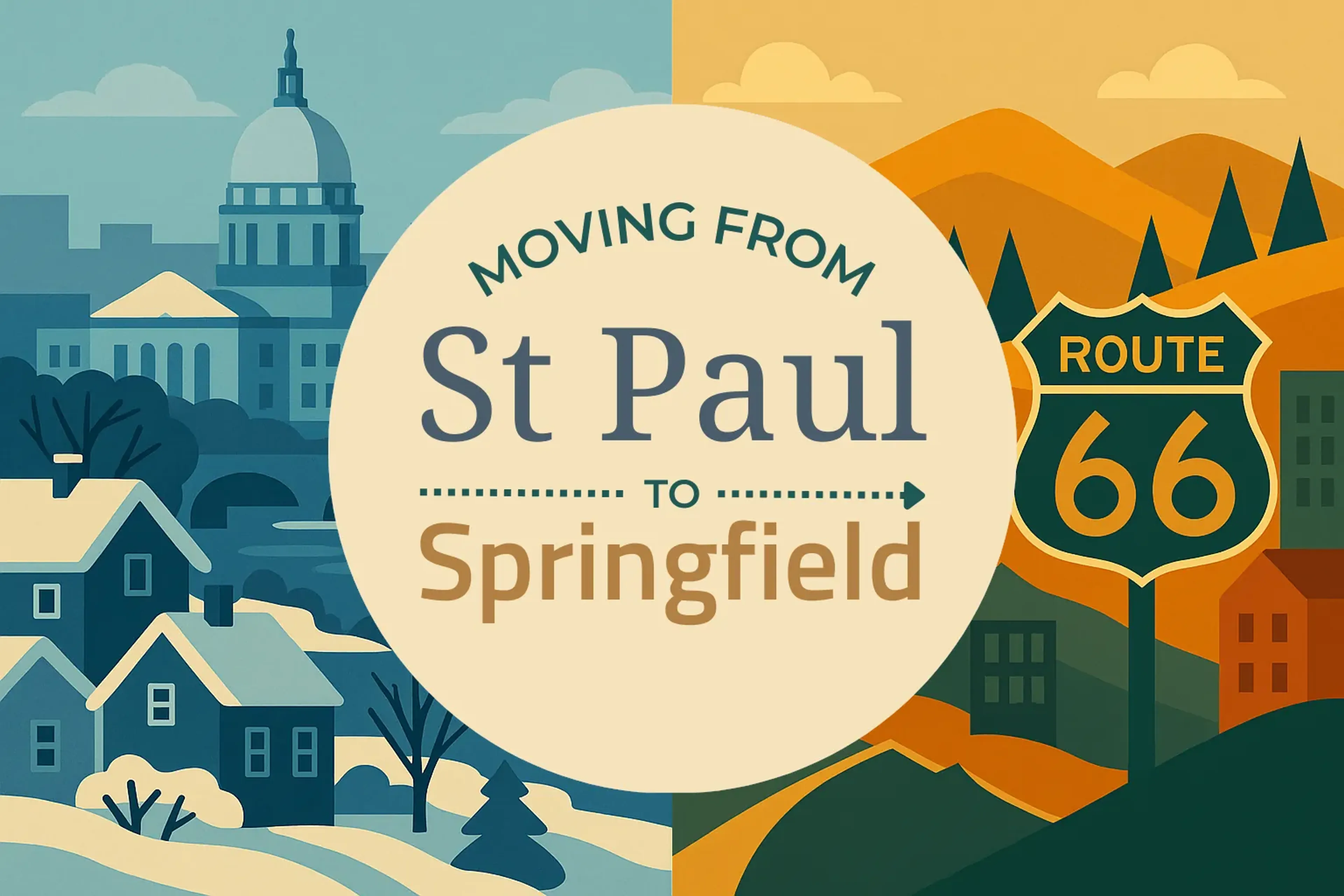 Side-by-side comparison of St. Paul to Springfield moving companies