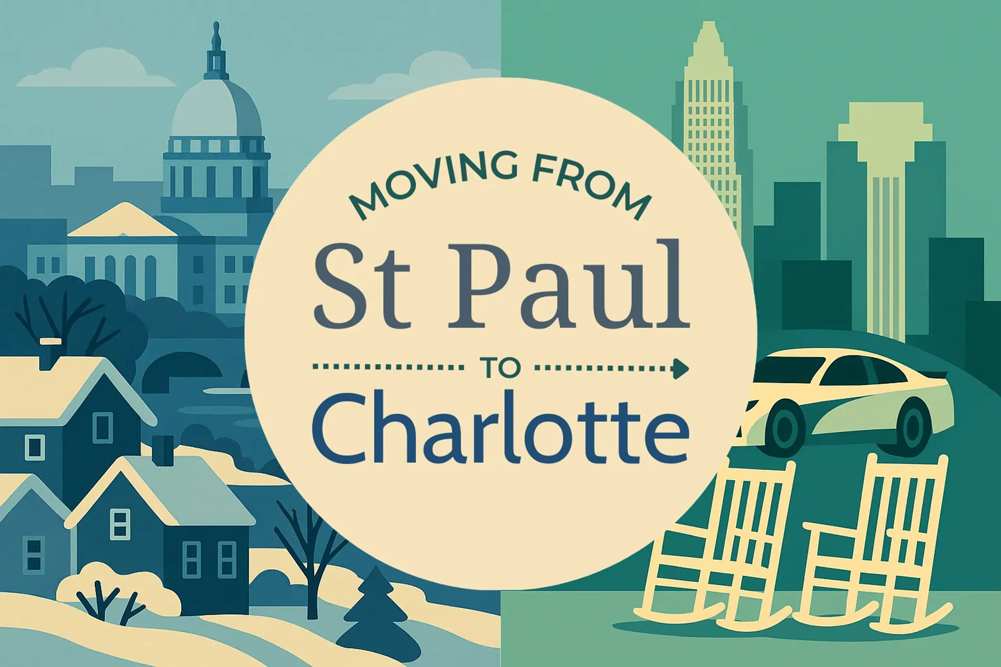 Side-by-side comparison of St. Paul to Charlotte moving companies