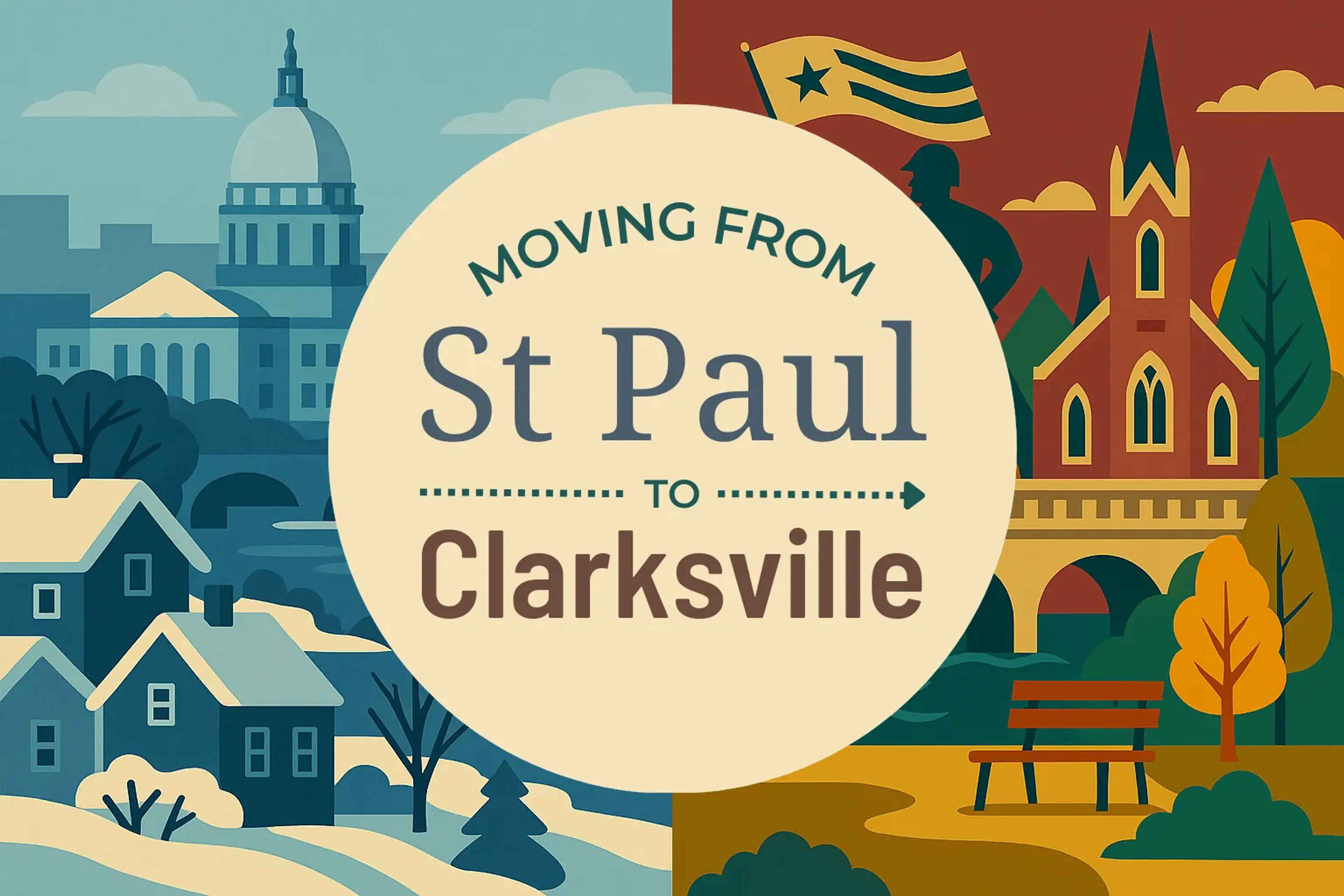 Side-by-side comparison of St. Paul to Clarksville moving companies