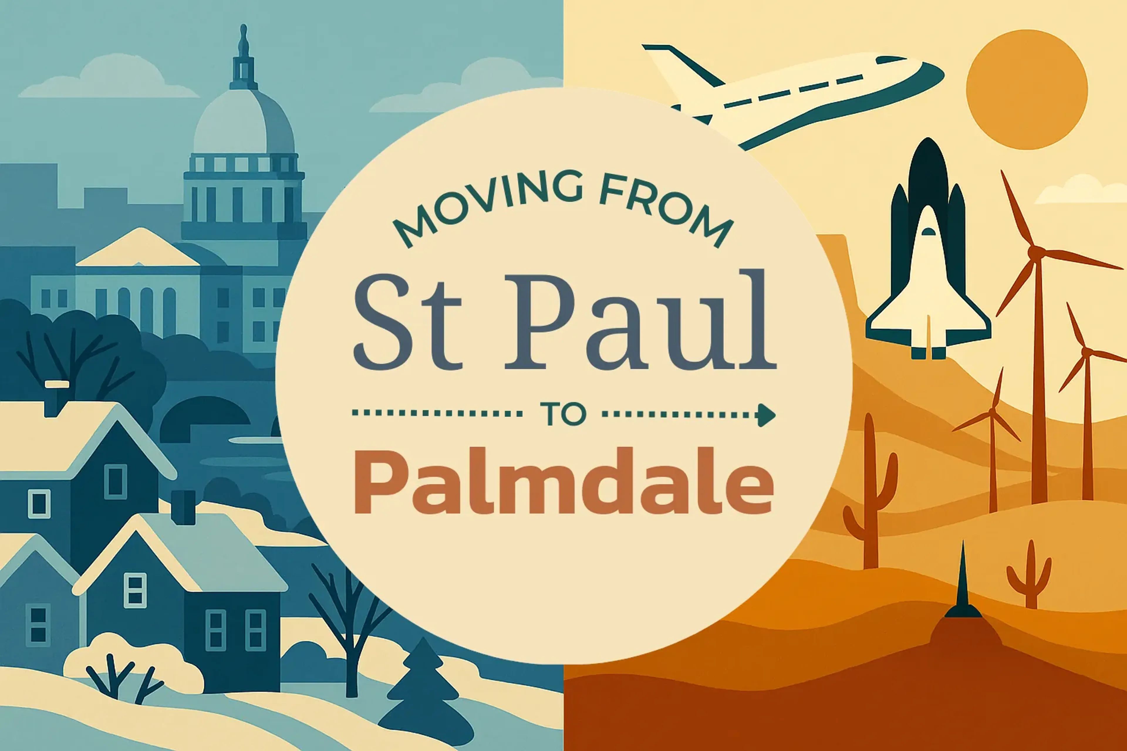 Side-by-side comparison of St. Paul to Palmdale moving companies