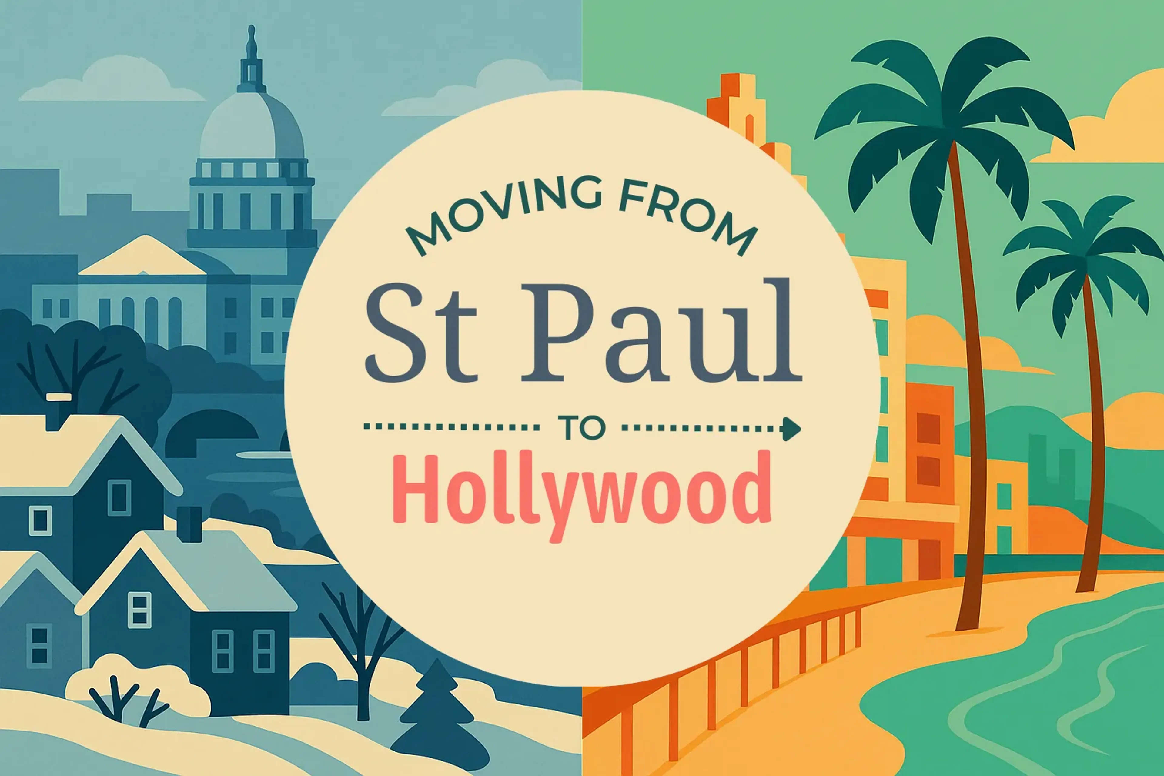 Side-by-side comparison of St. Paul to Hollywood moving companies
