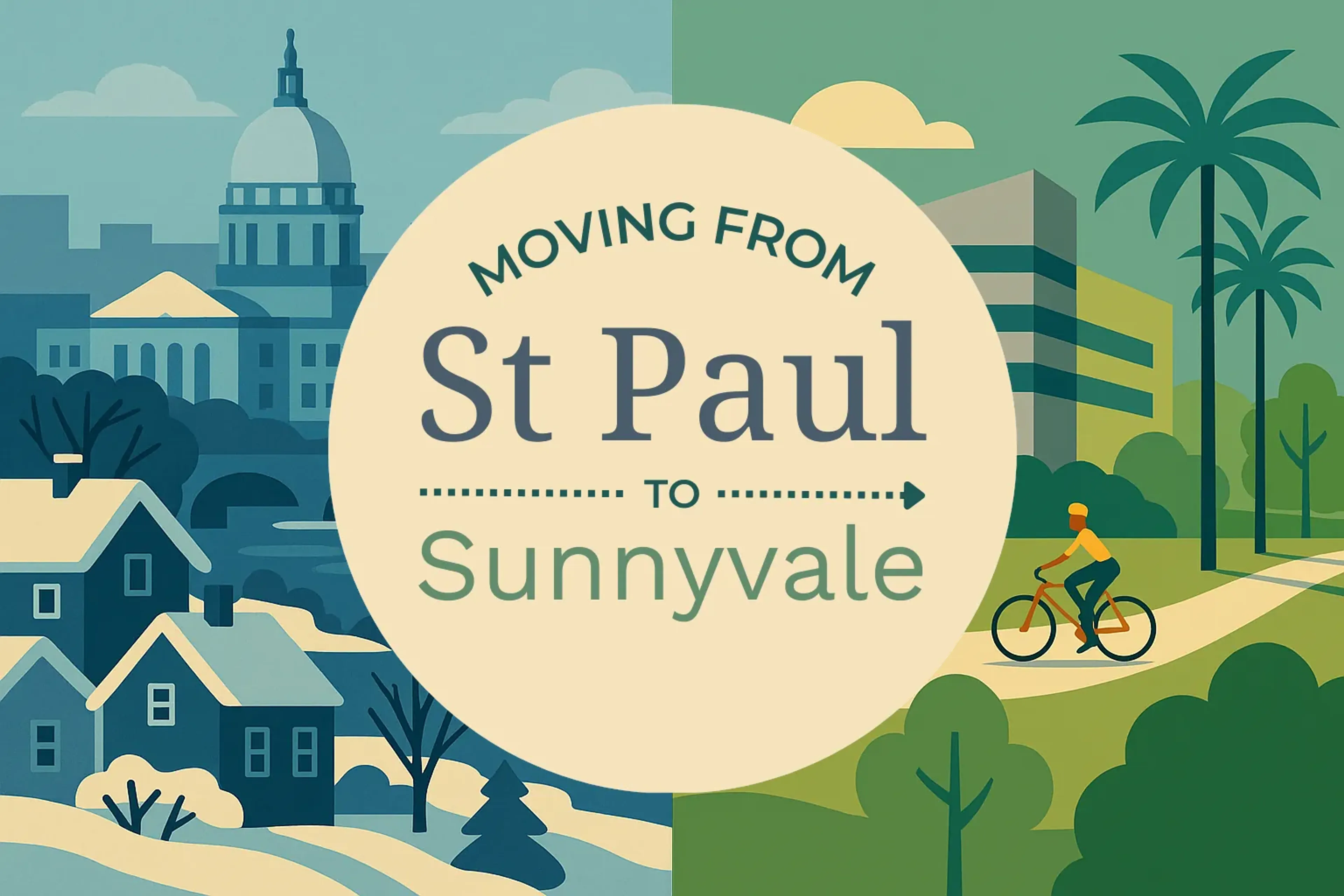 Side-by-side comparison of St. Paul to Sunnyvale moving companies
