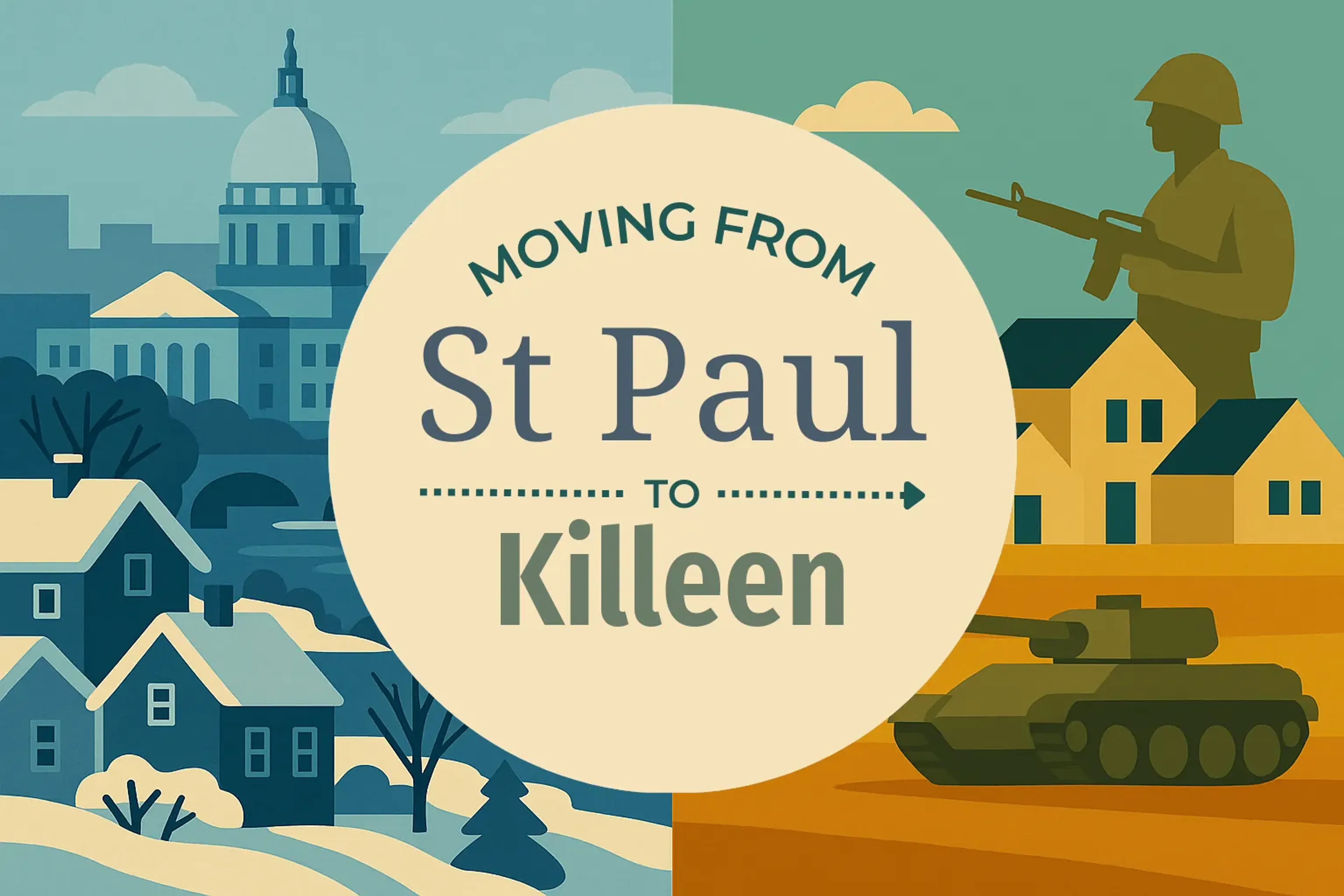 Side-by-side comparison of St. Paul to Killeen moving companies