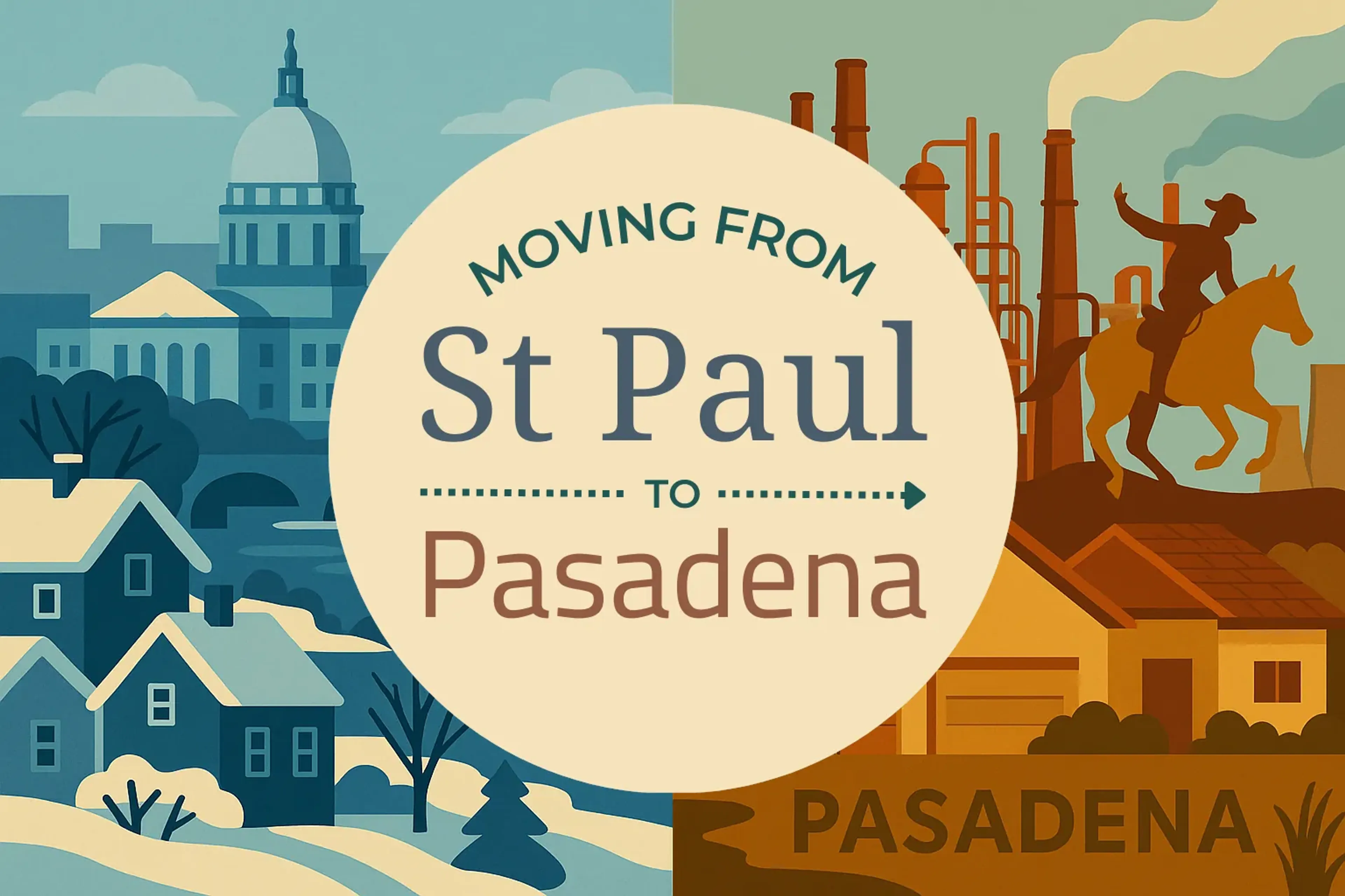 Side-by-side comparison of St. Paul to Pasadena moving companies