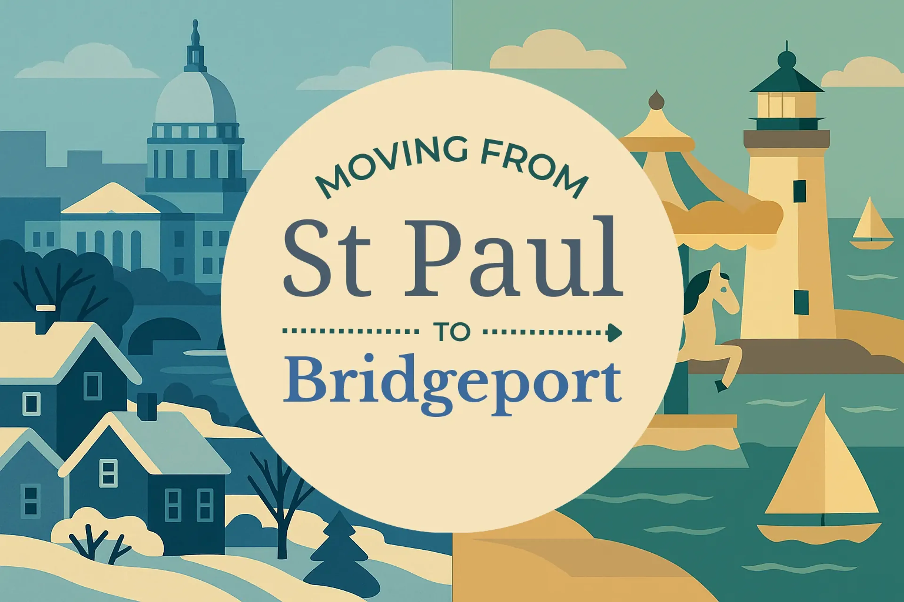 Side-by-side comparison of St. Paul to Bridgeport moving companies