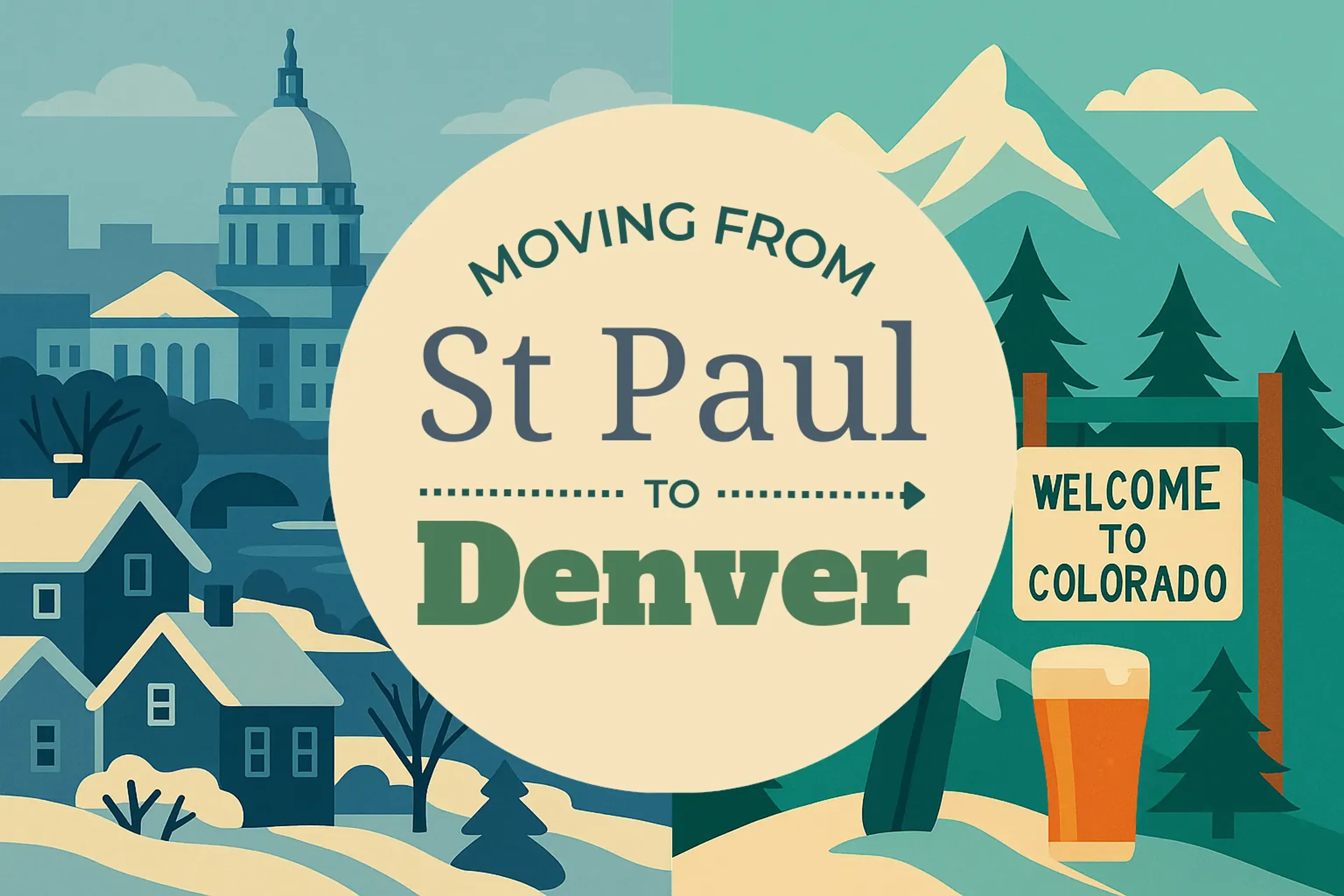 Side-by-side comparison of St. Paul to Denver moving companies