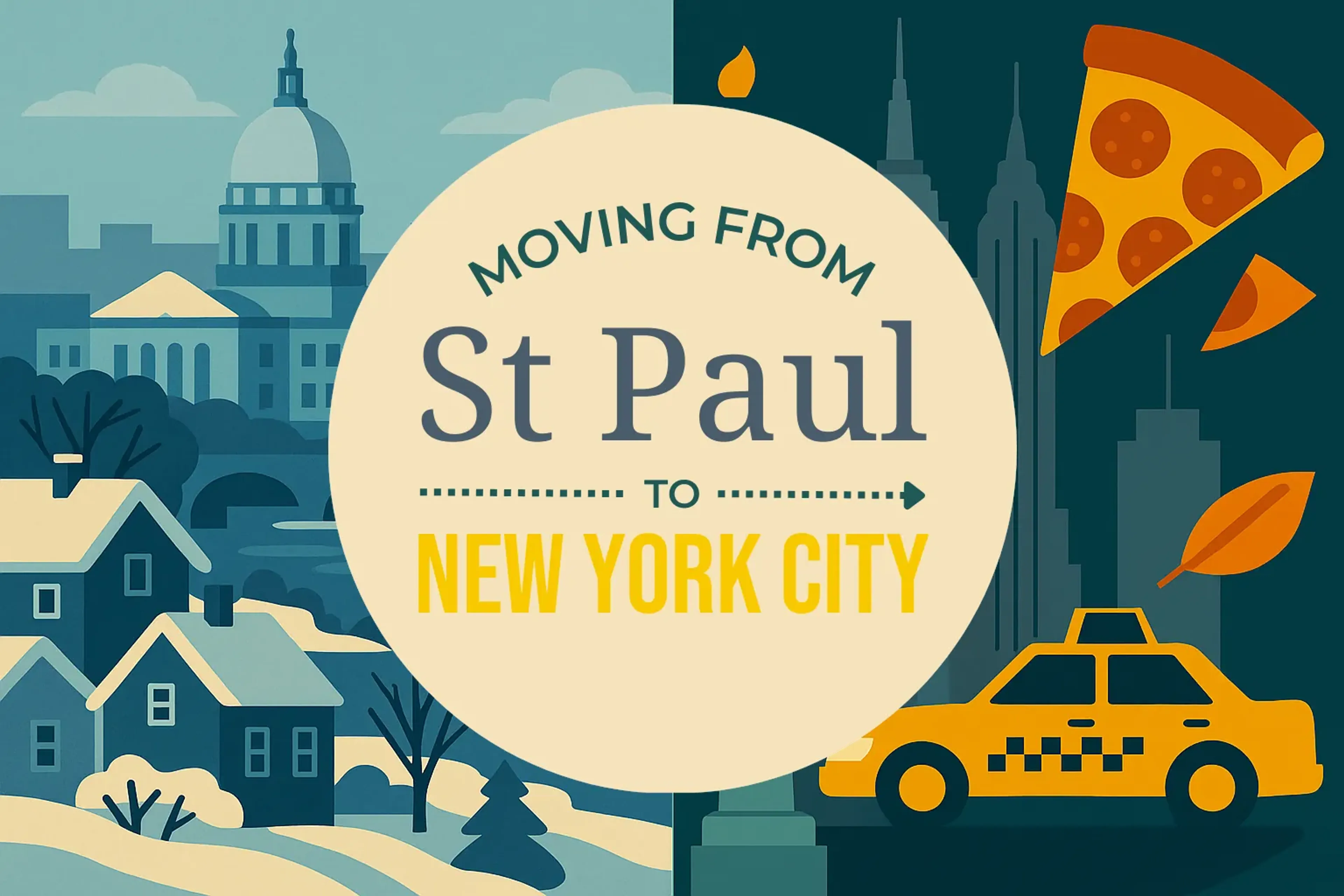 Side-by-side comparison of St. Paul to New York City moving companies