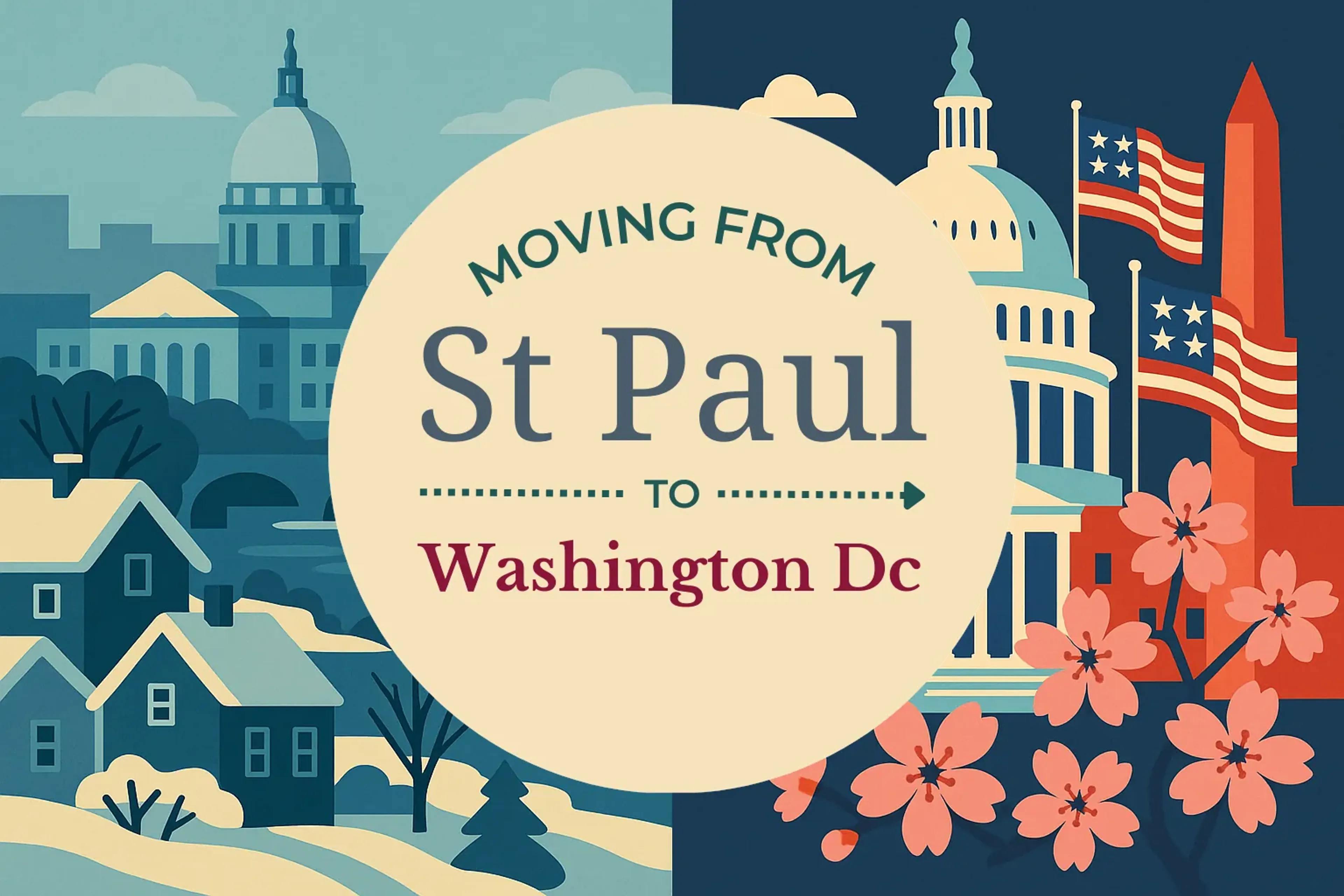 Side-by-side comparison of St. Paul to Washington DC moving companies