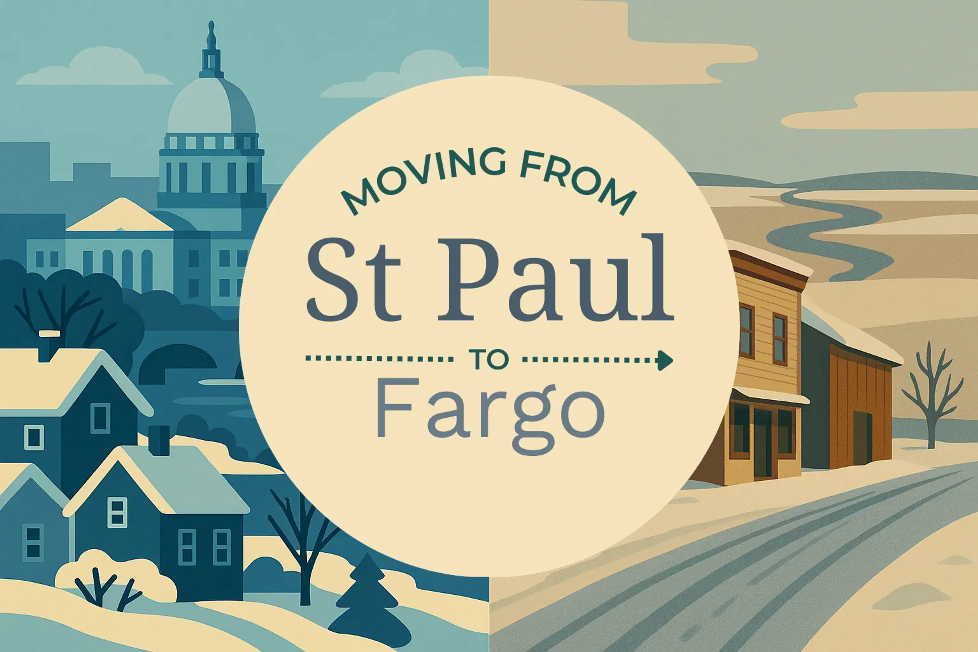 Side-by-side comparison of St. Paul to Fargo moving companies