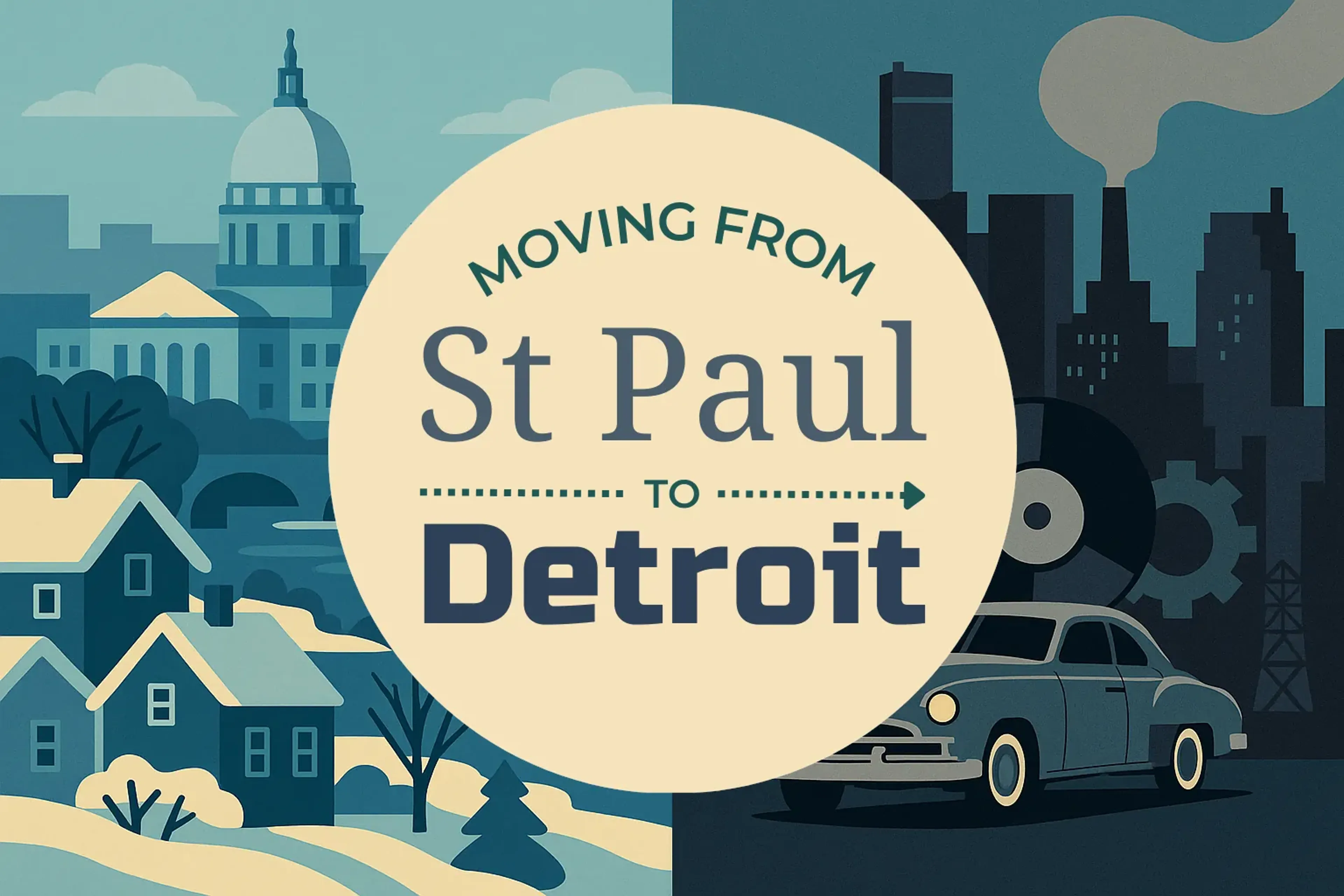 Side-by-side comparison of St. Paul to Detroit moving companies