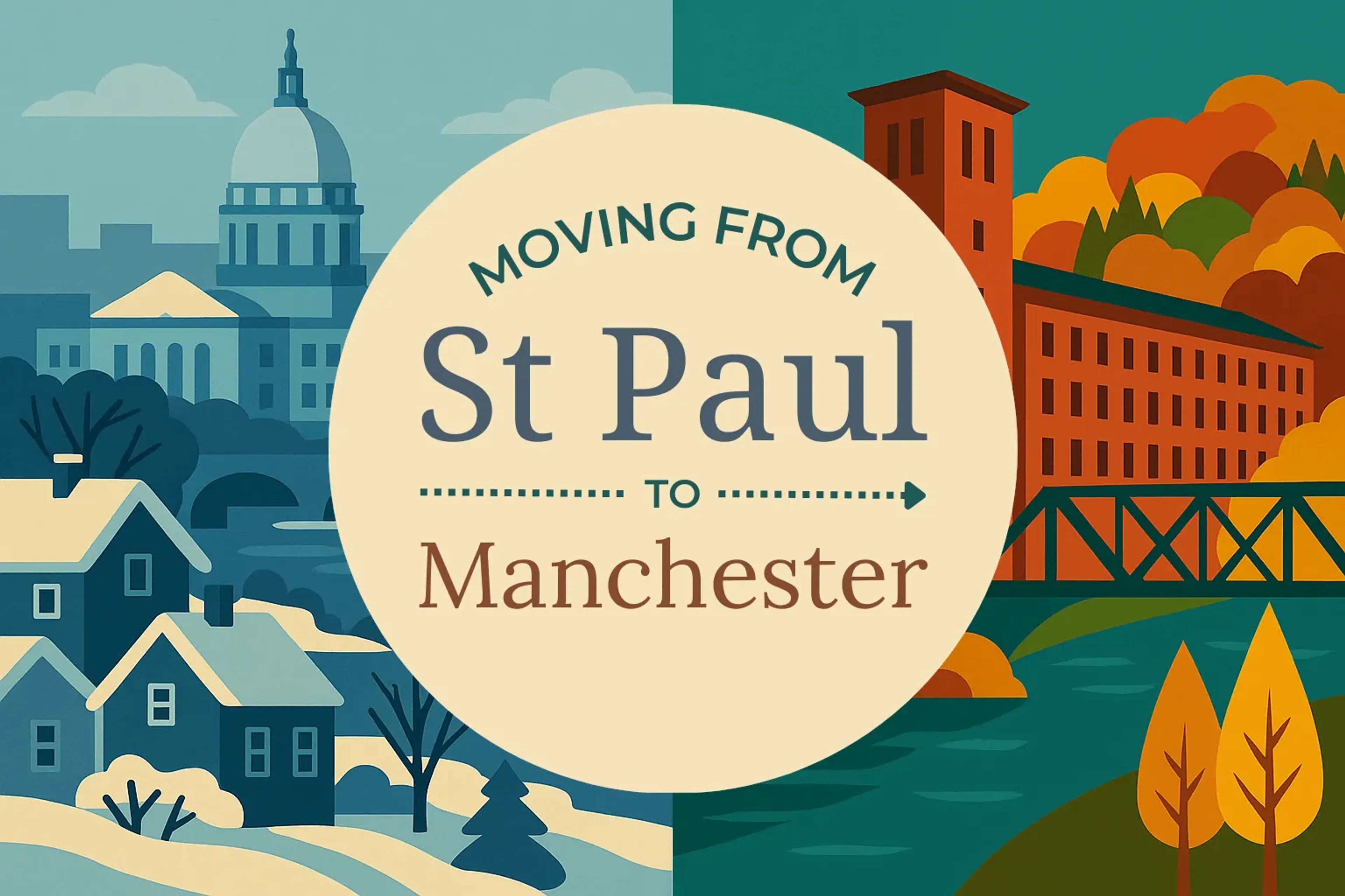 Side-by-side comparison of St. Paul to Manchester moving companies