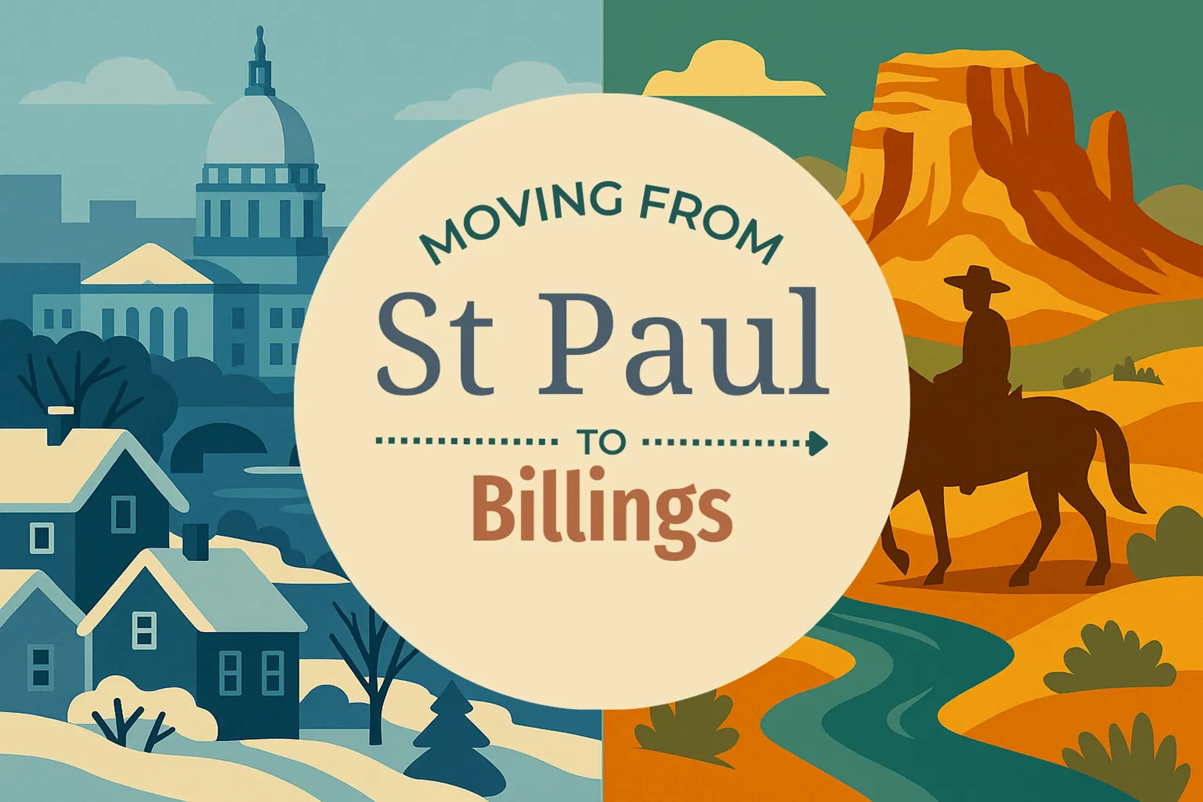 Side-by-side comparison of St. Paul to Billings moving companies