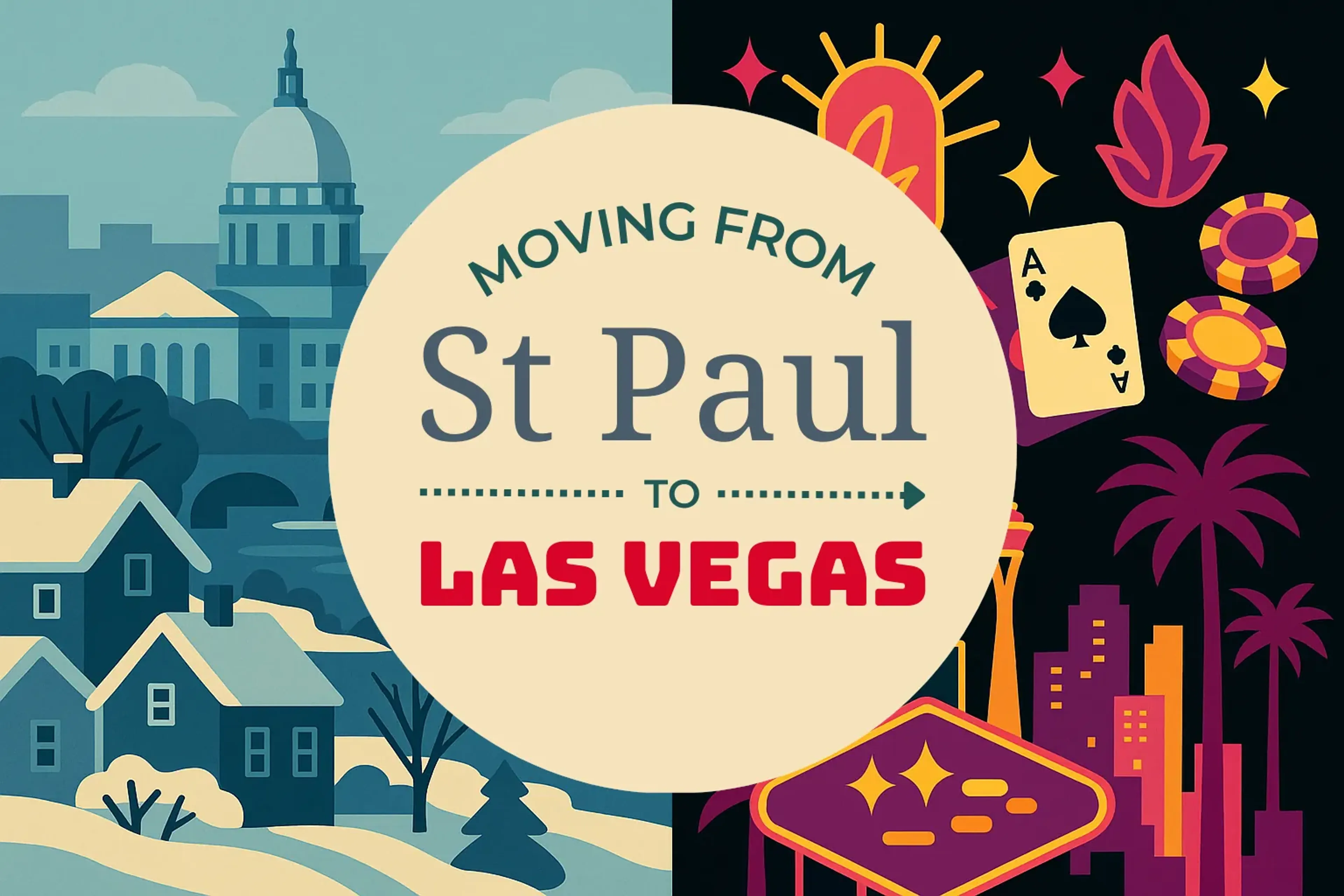 Side-by-side comparison of St. Paul to Las Vegas moving companies