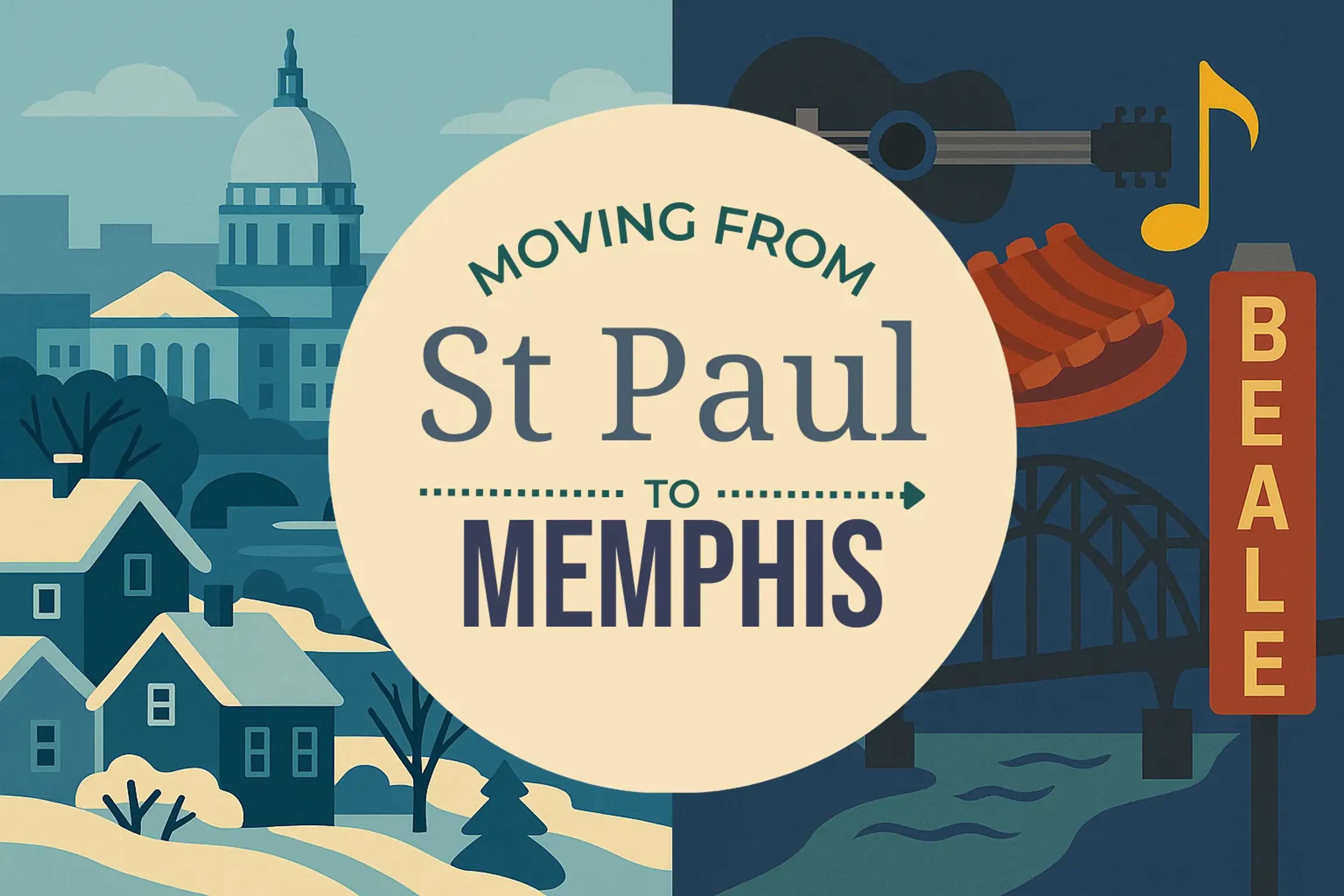 Side-by-side comparison of St. Paul to Memphis moving companies