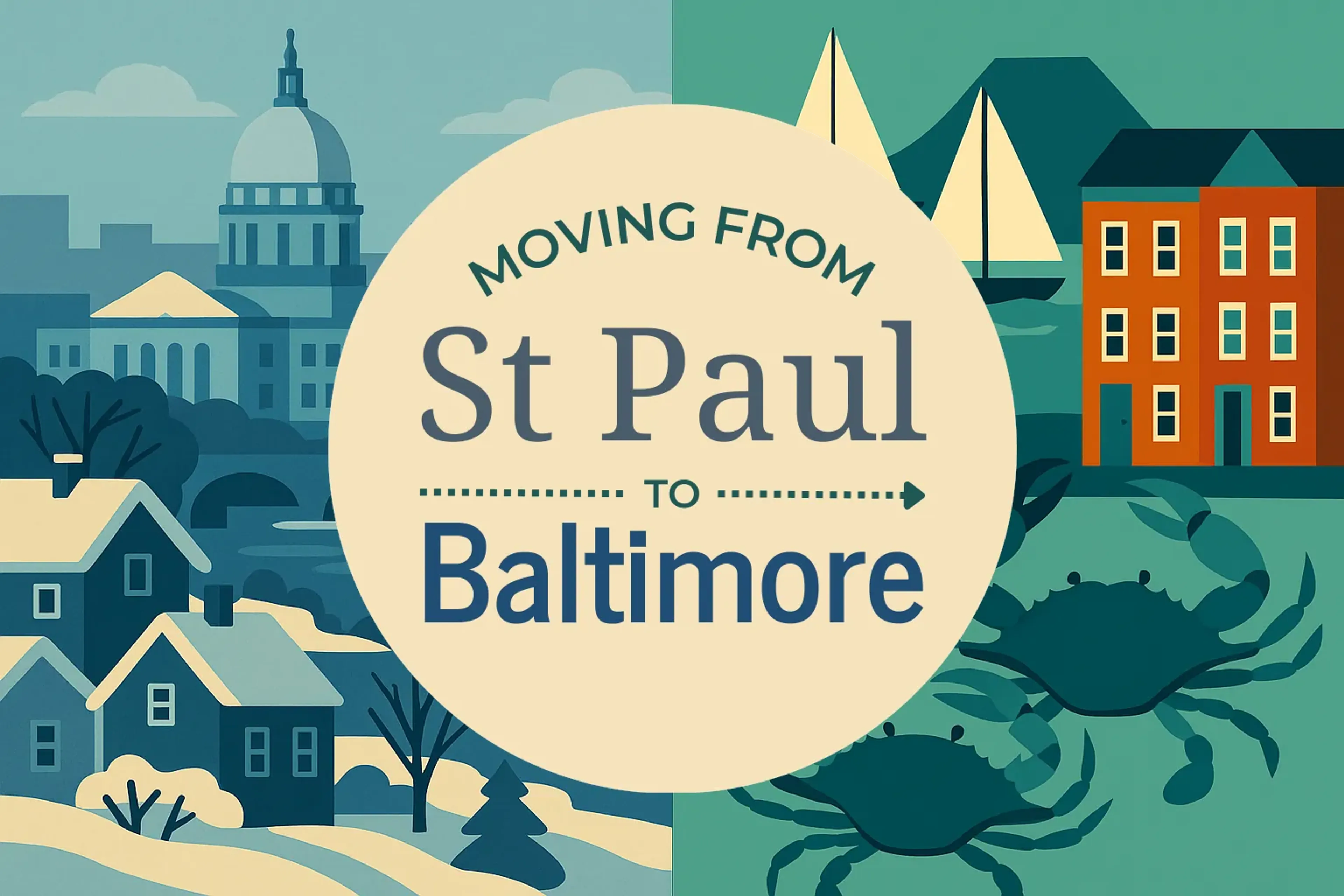 Side-by-side comparison of St. Paul to Baltimore moving companies