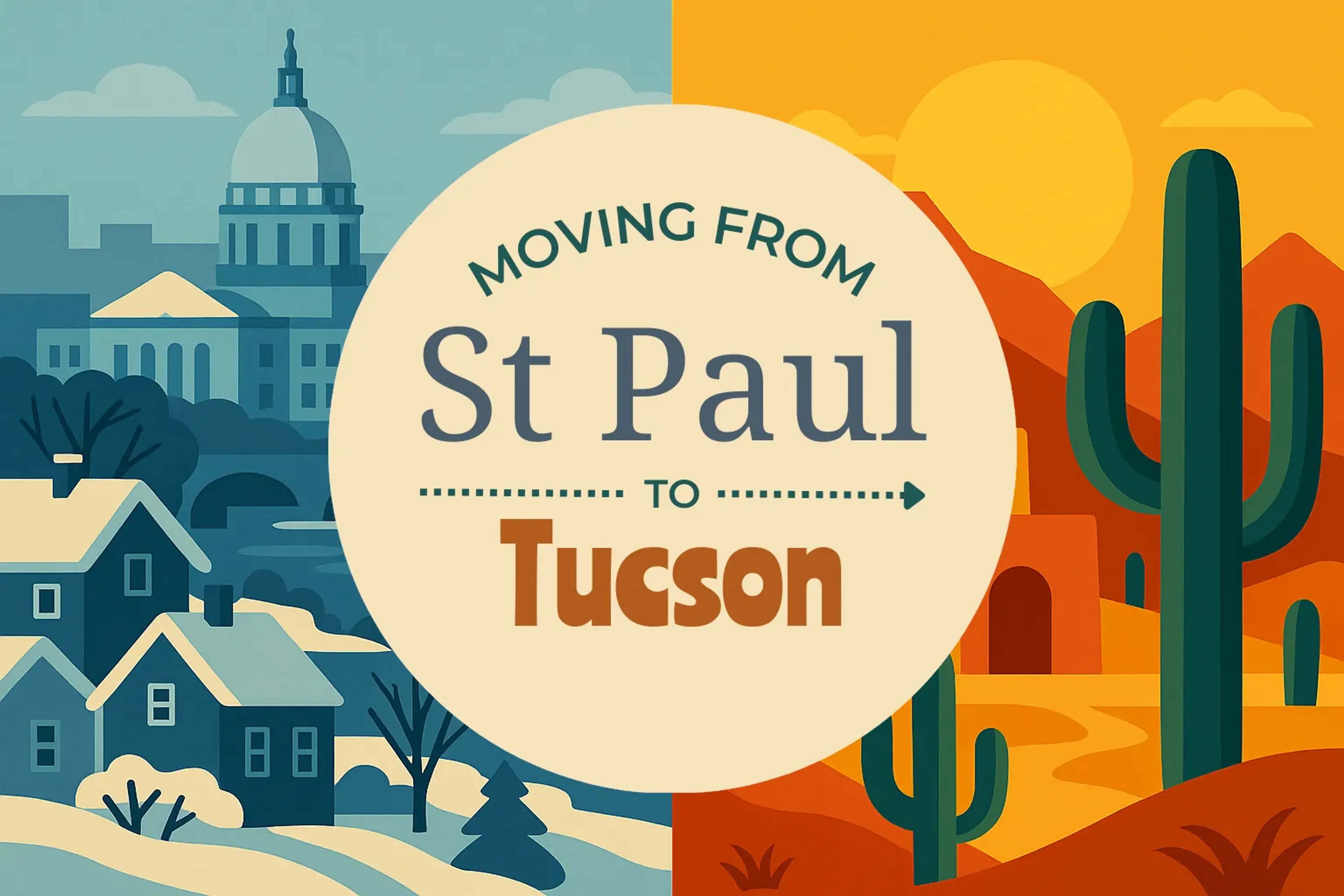 Side-by-side comparison of St. Paul to Tucson moving companies