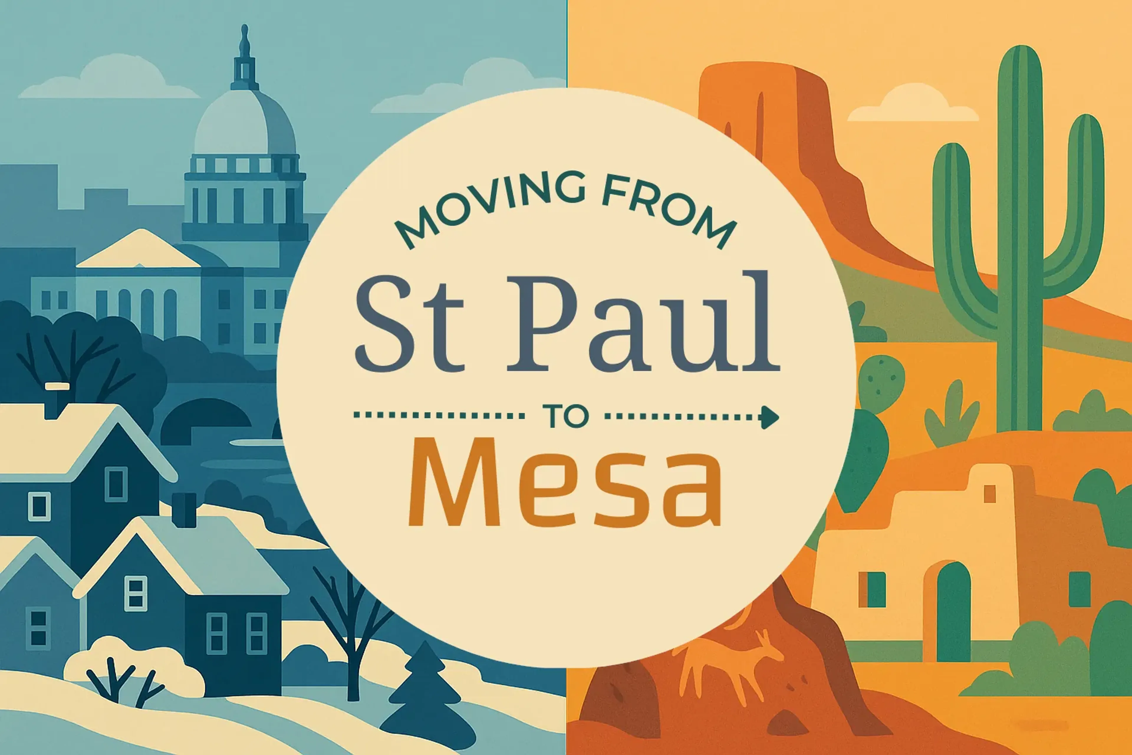 Side-by-side comparison of St. Paul to Mesa moving companies