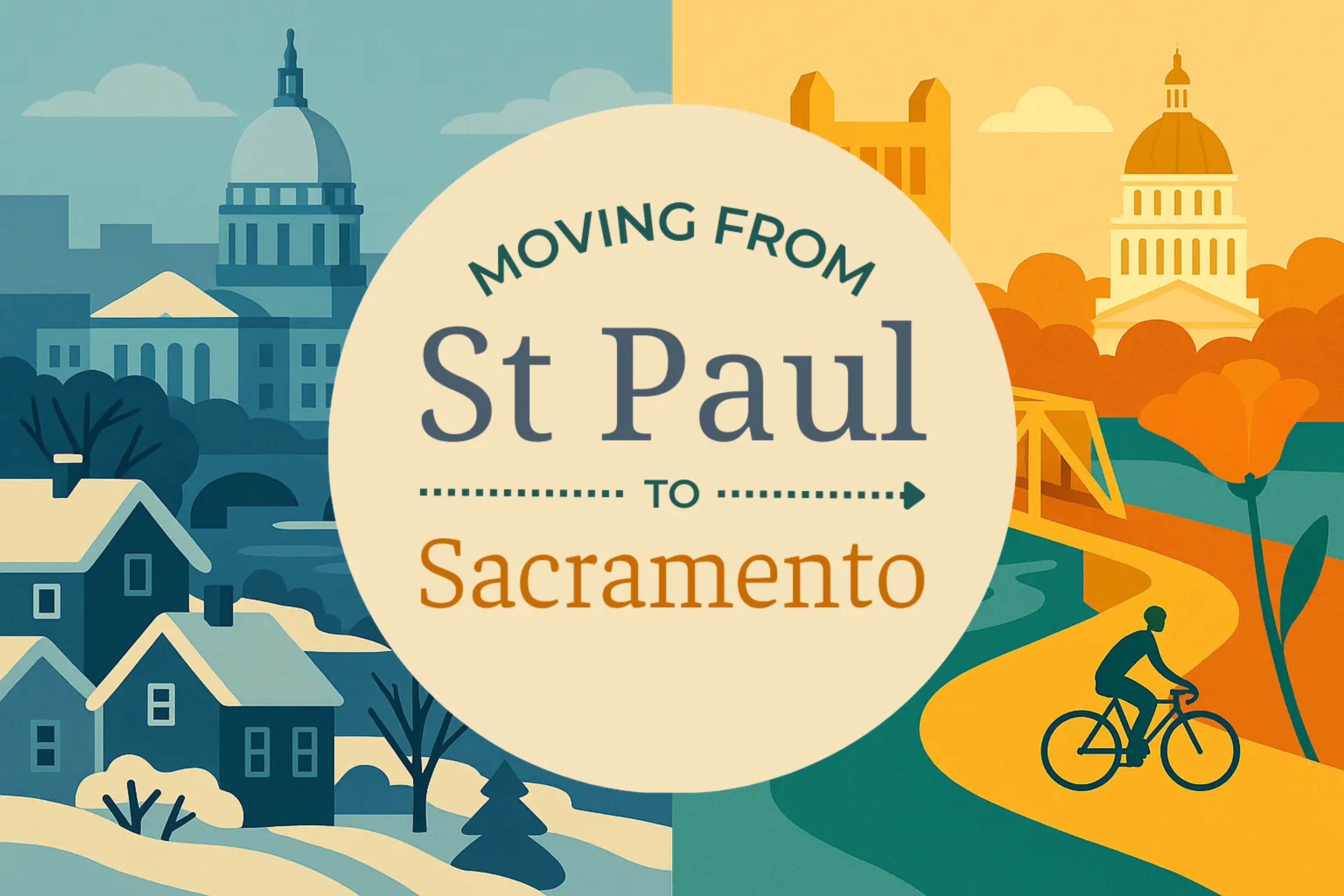Side-by-side comparison of St. Paul to Sacramento moving companies