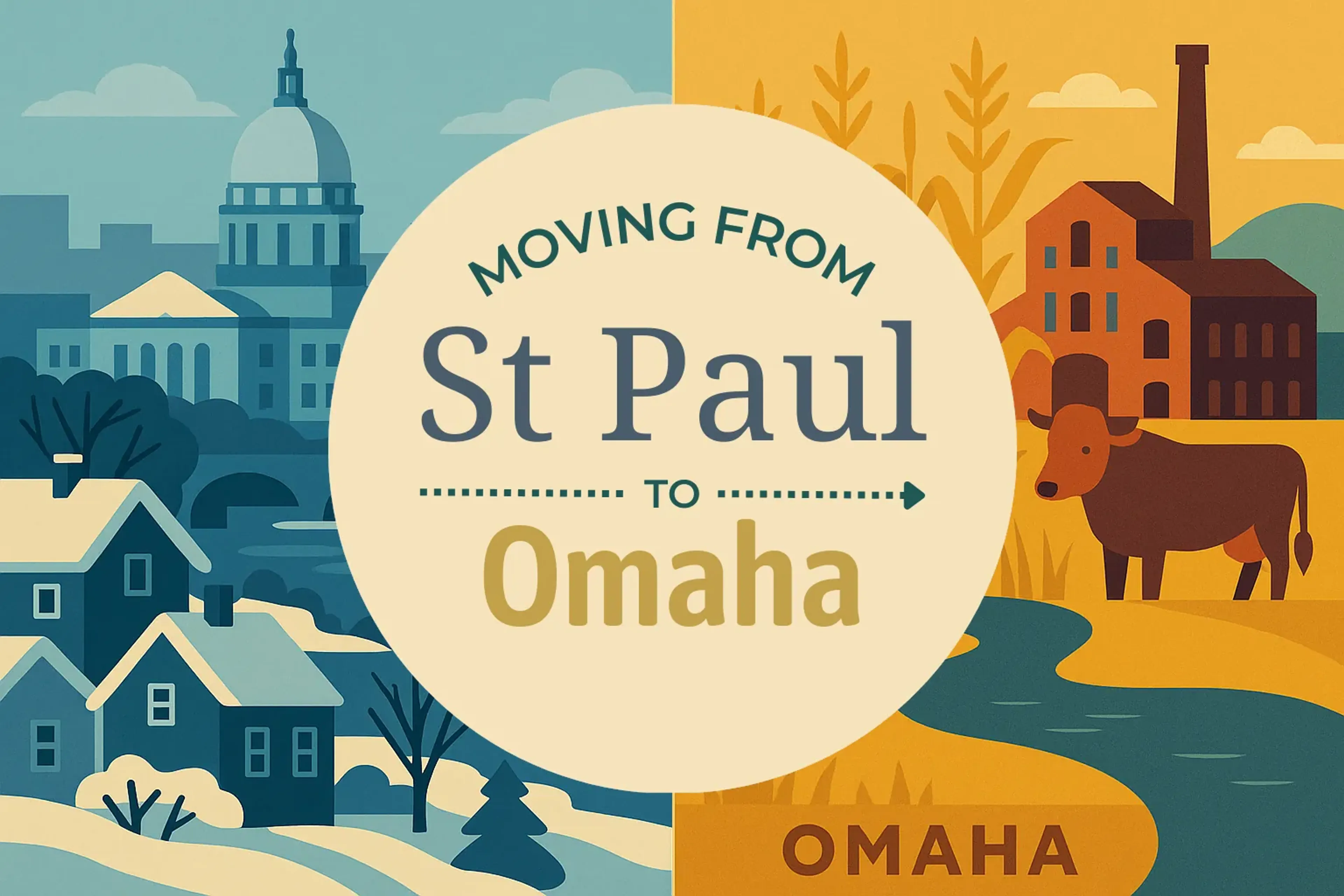 Side-by-side comparison of St. Paul to Omaha moving companies