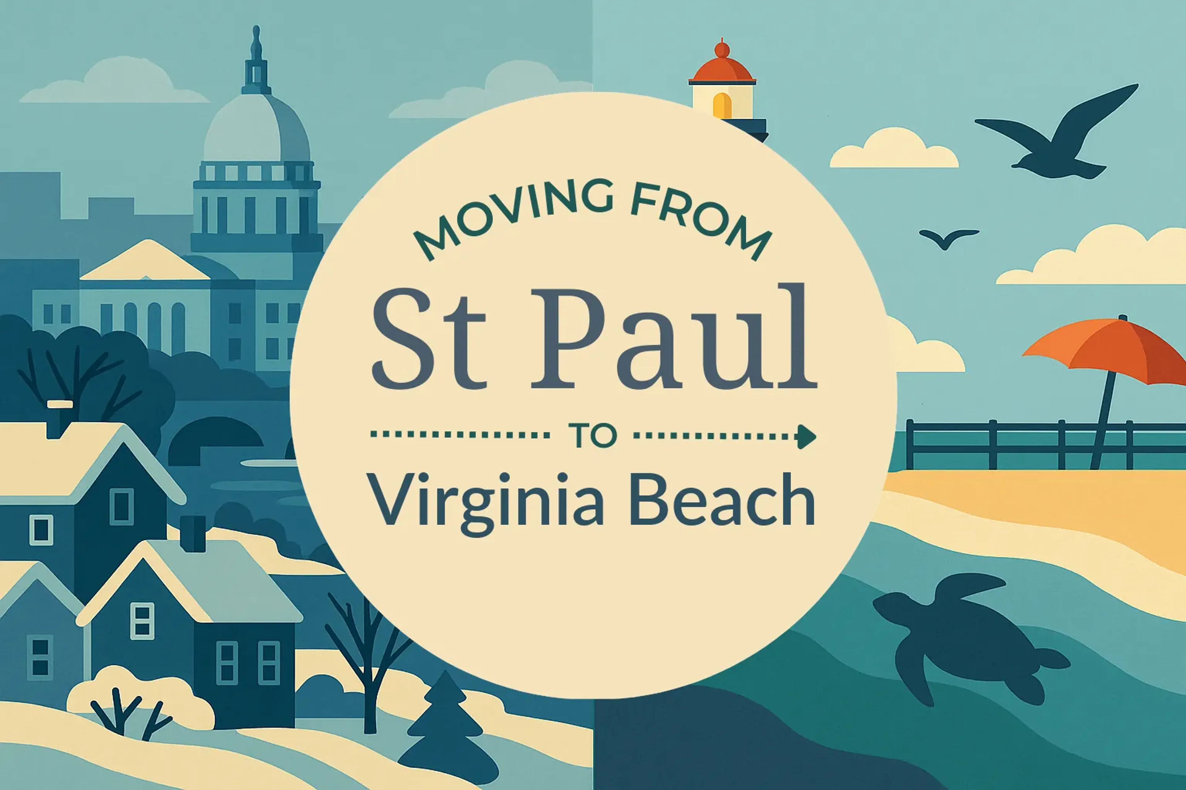 Side-by-side comparison of St. Paul to Virginia Beach moving companies