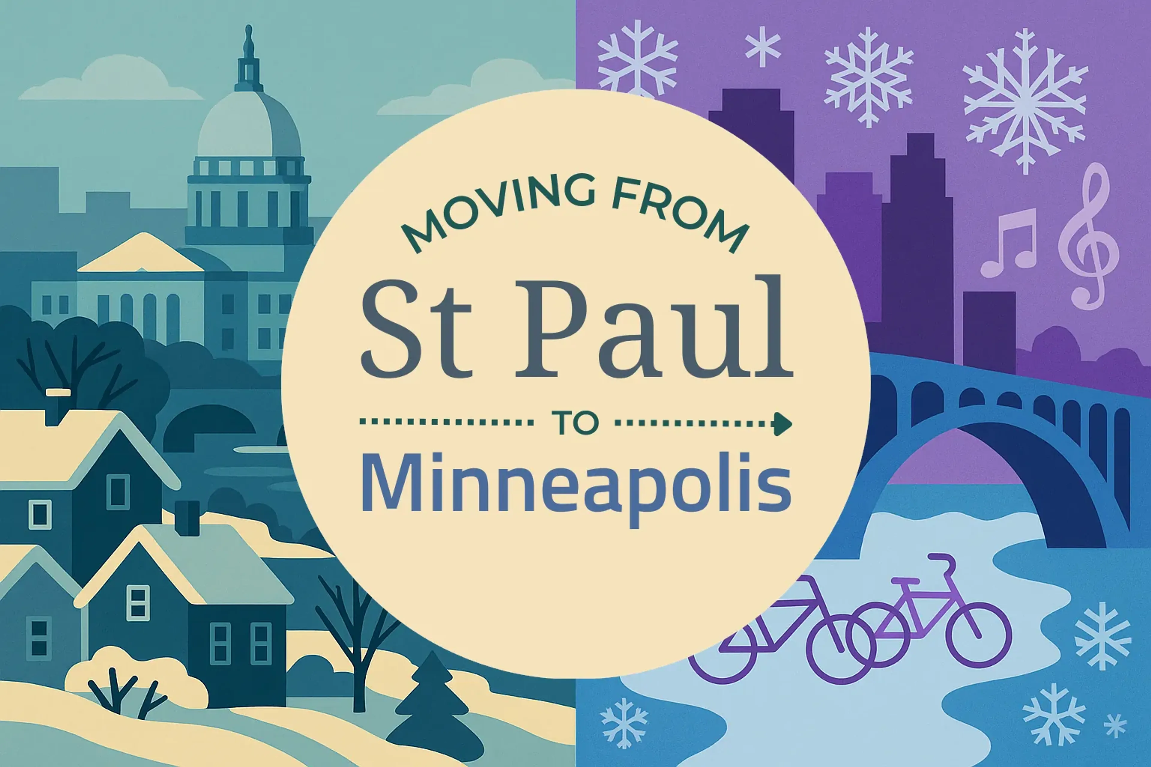Side-by-side comparison of St. Paul to Minneapolis moving companies