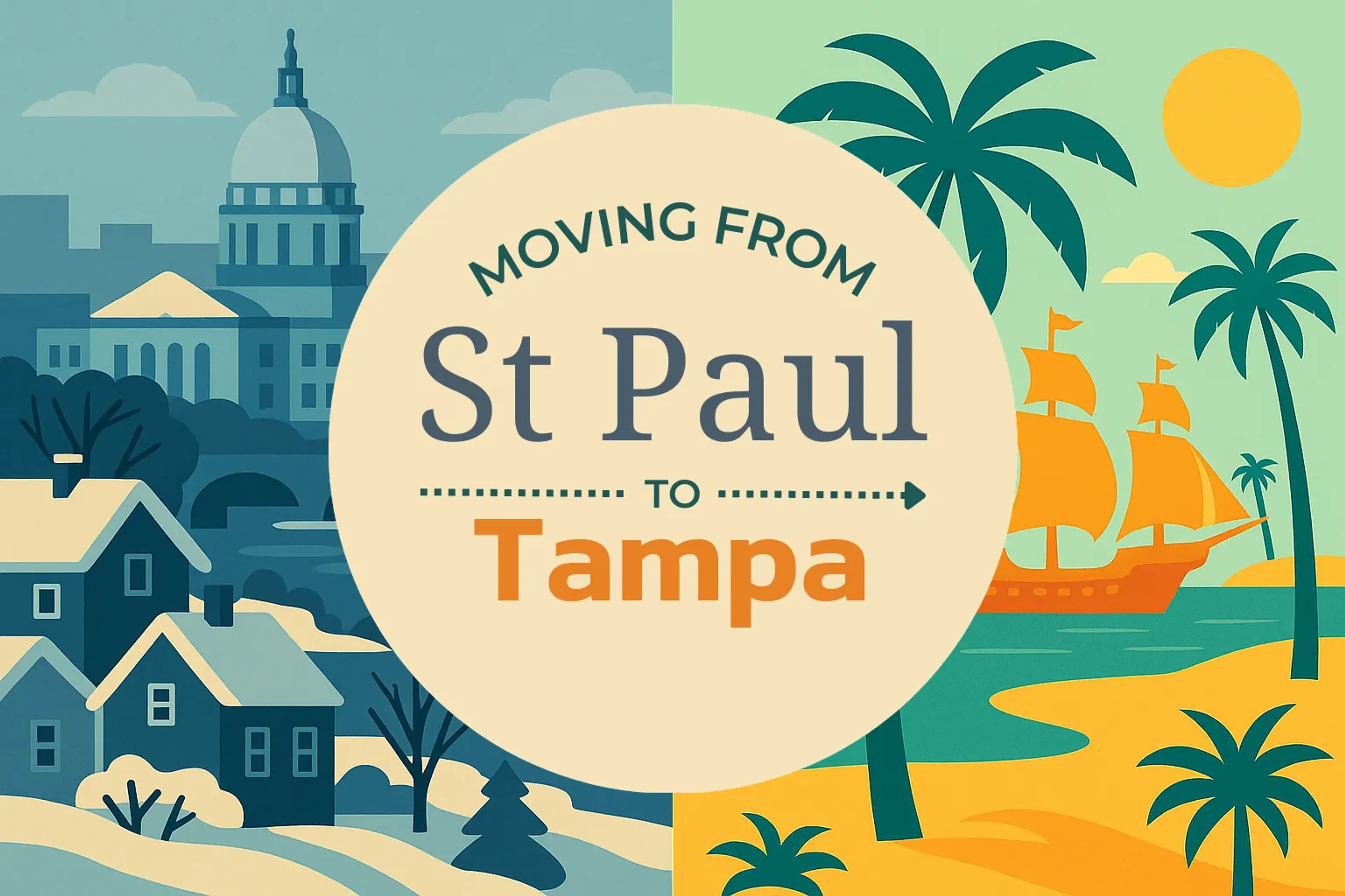 Side-by-side comparison of St. Paul to Tampa moving companies
