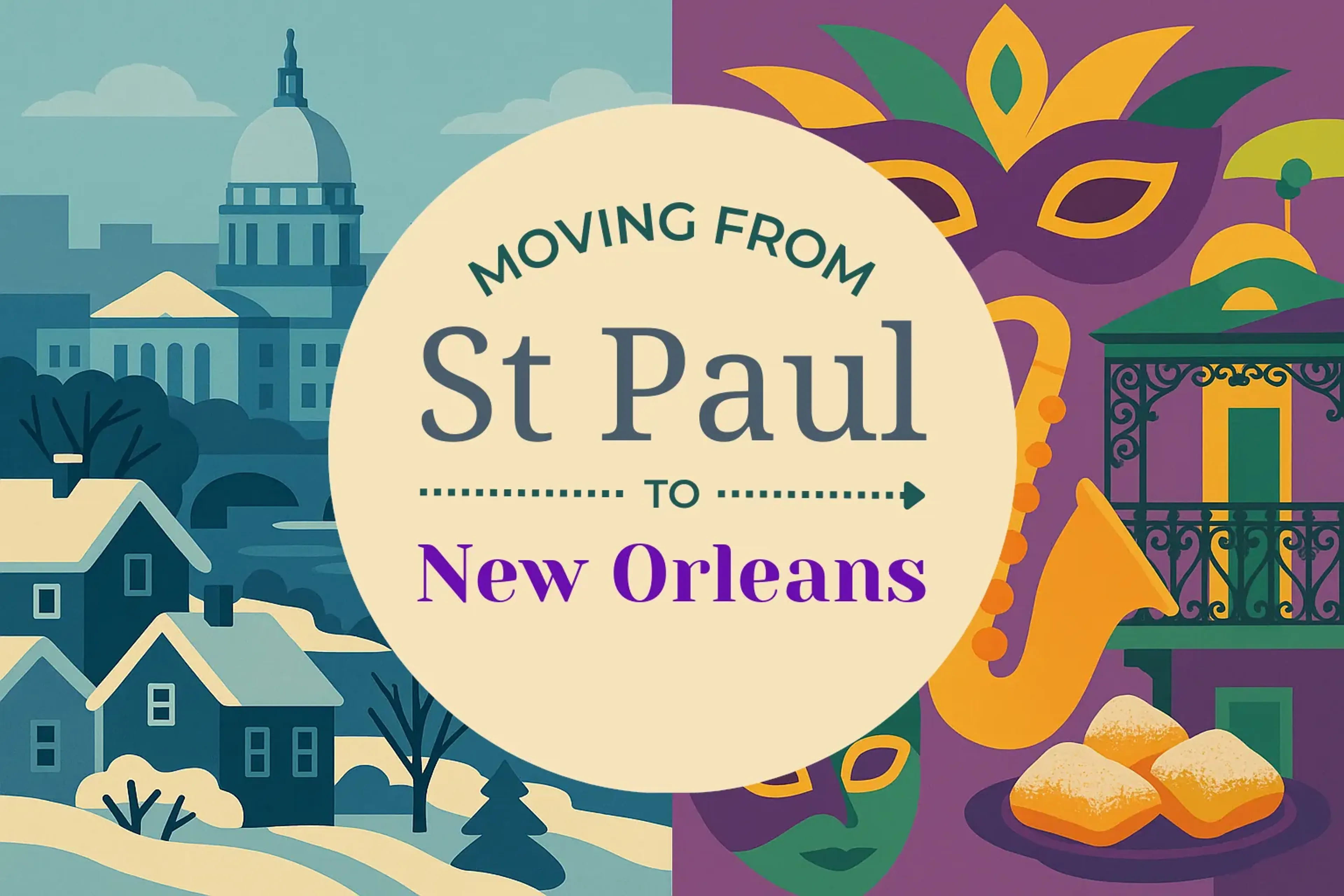 Side-by-side comparison of St. Paul to New Orleans moving companies