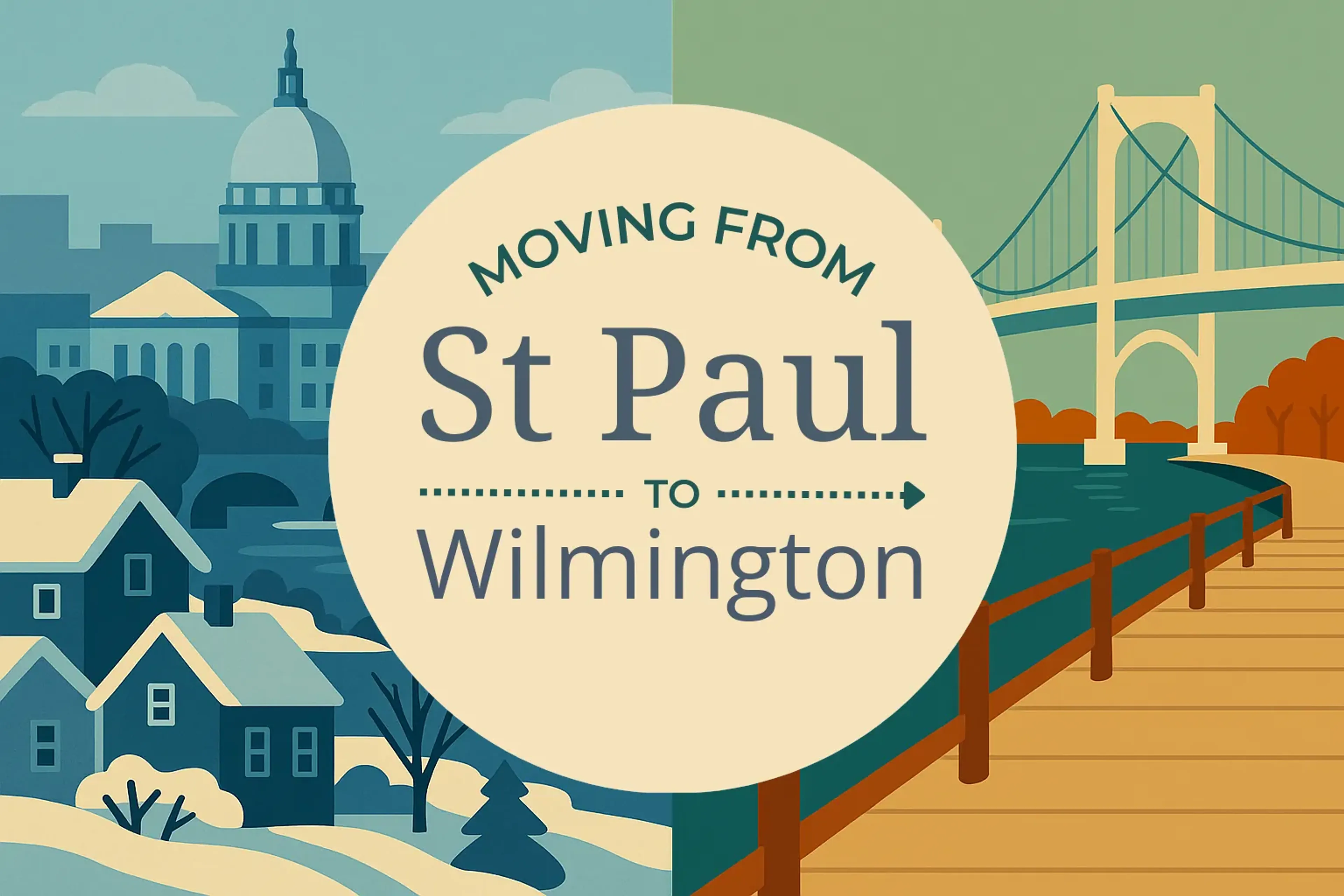 Side-by-side comparison of St. Paul to Wilmington moving companies