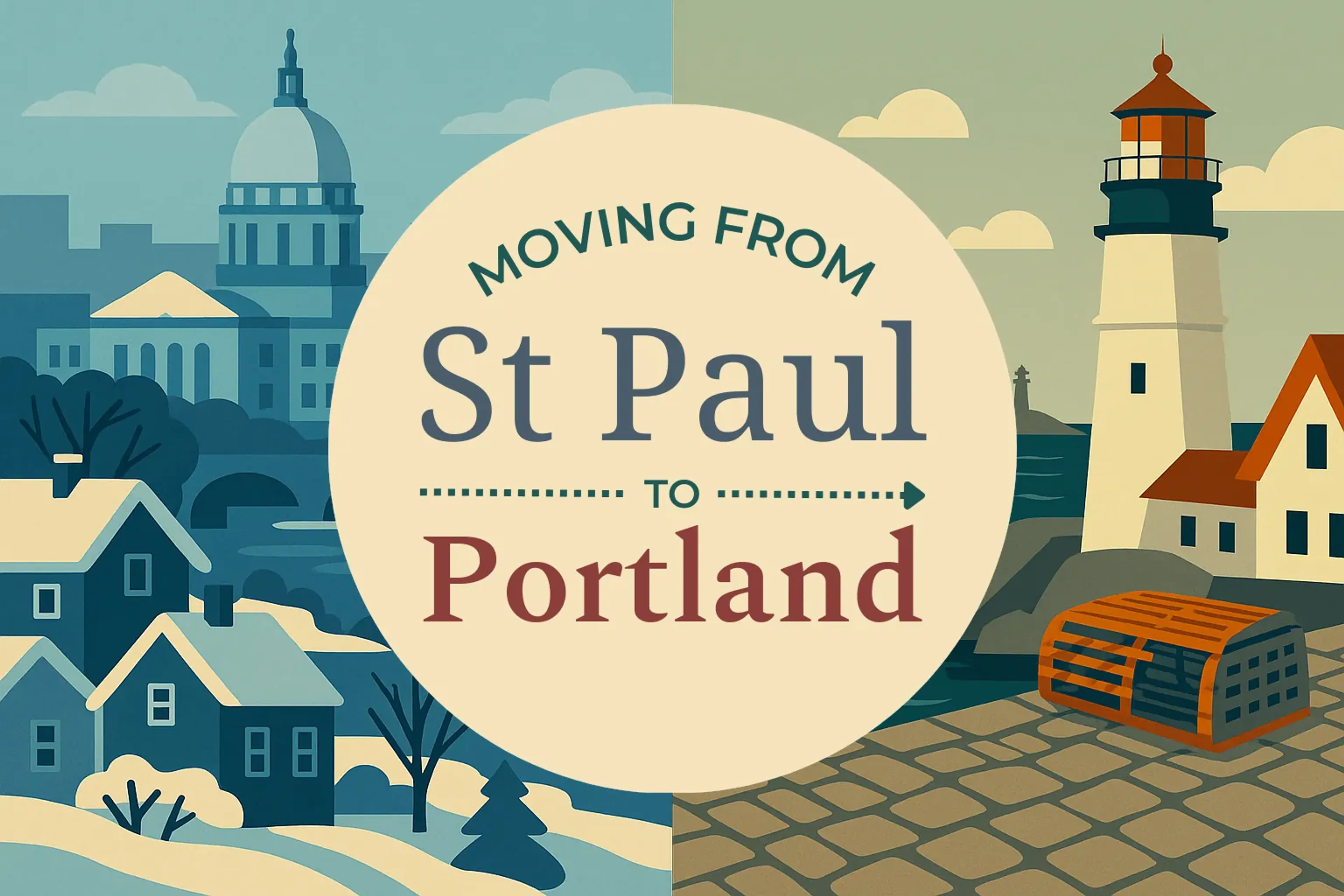 Side-by-side comparison of St. Paul to Portland moving companies