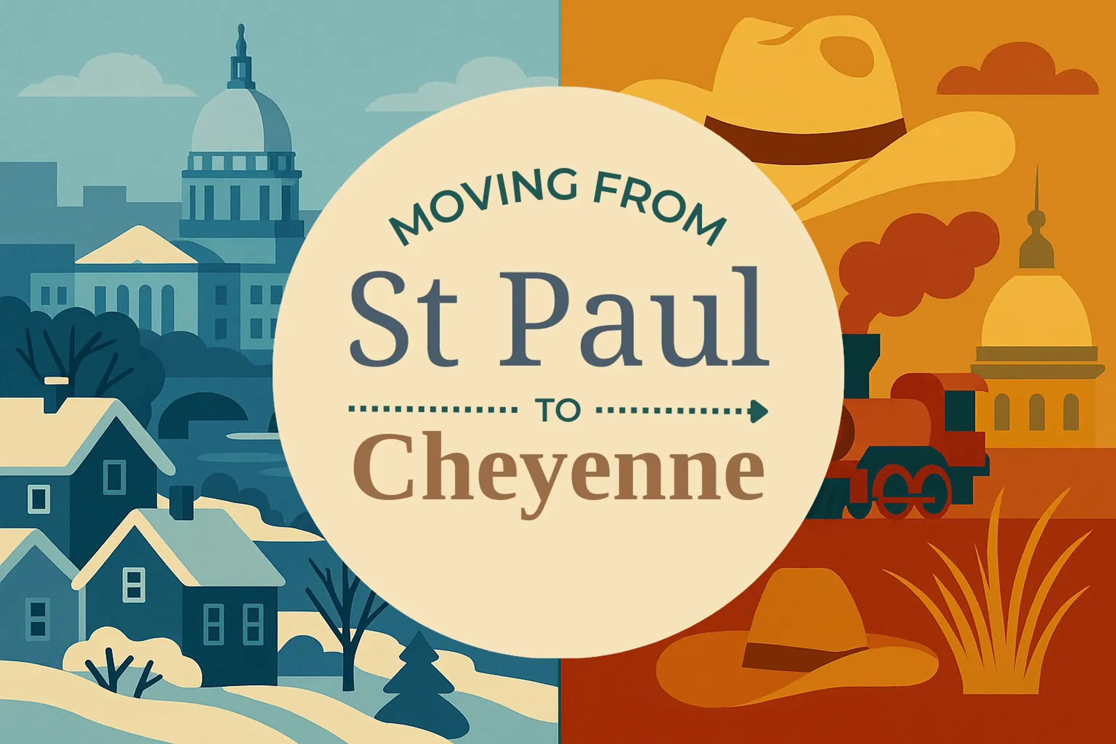 Side-by-side comparison of St. Paul to Cheyenne moving companies