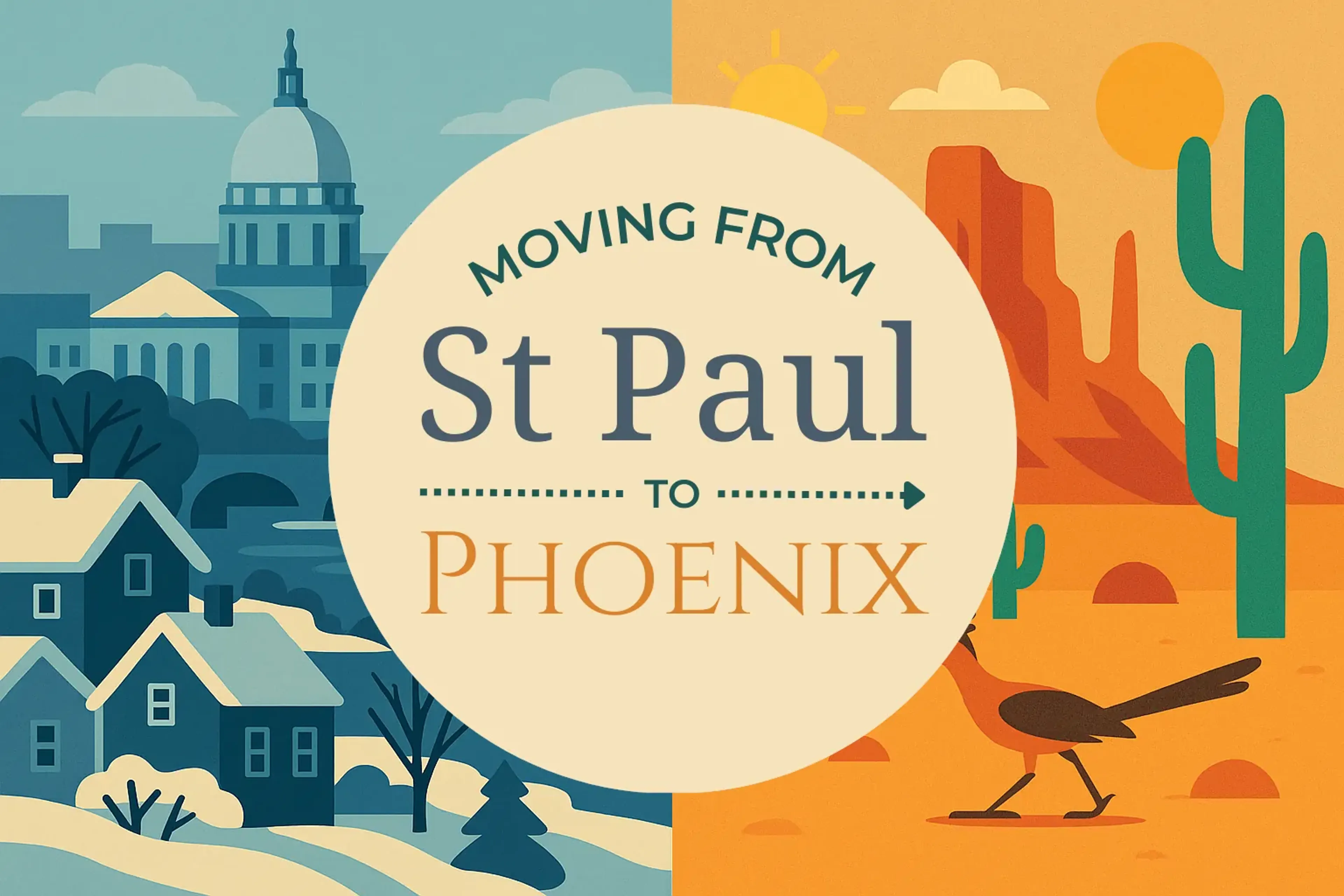 Side-by-side comparison of St. Paul to Phoenix moving companies