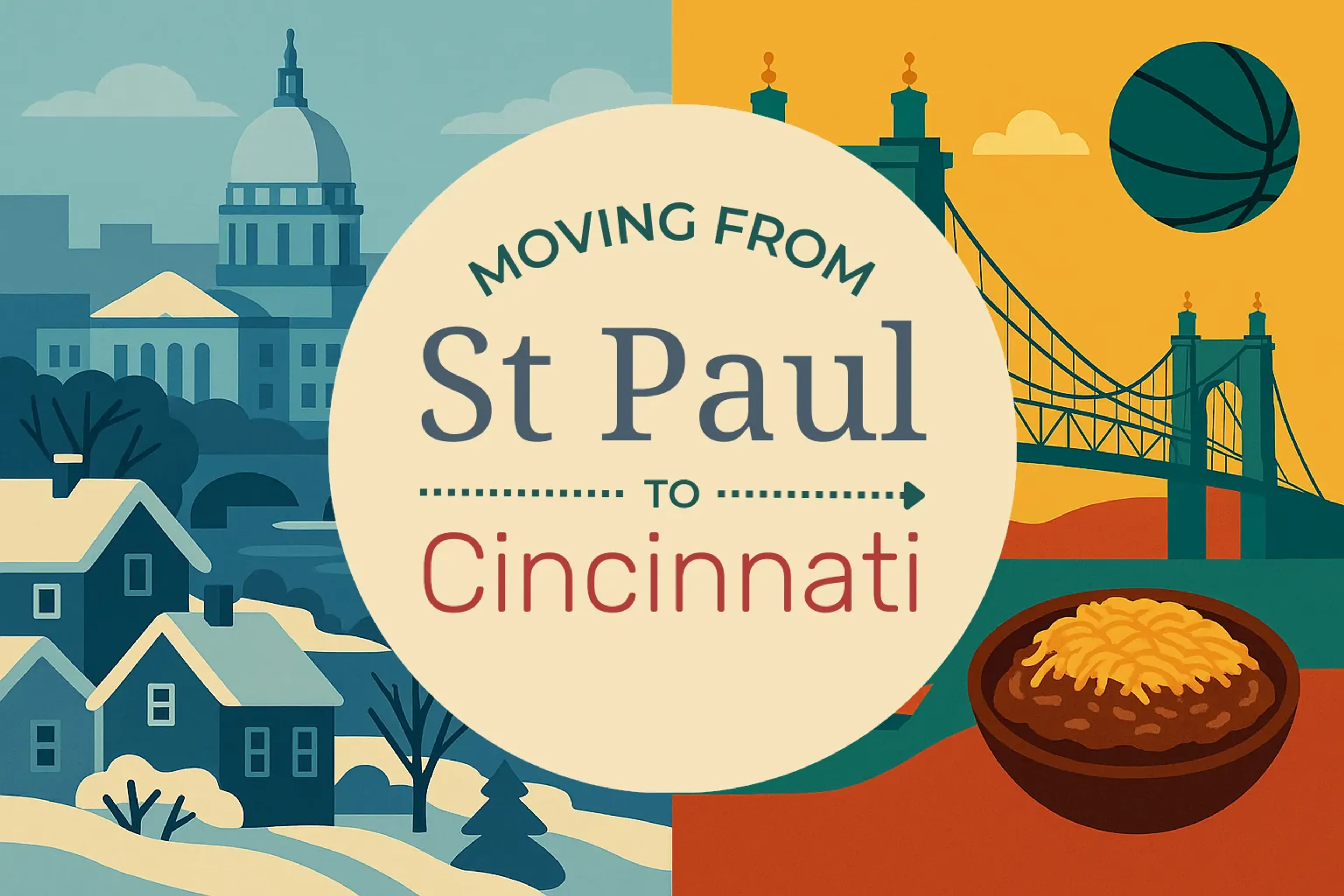 Side-by-side comparison of St. Paul to Cincinnati moving companies