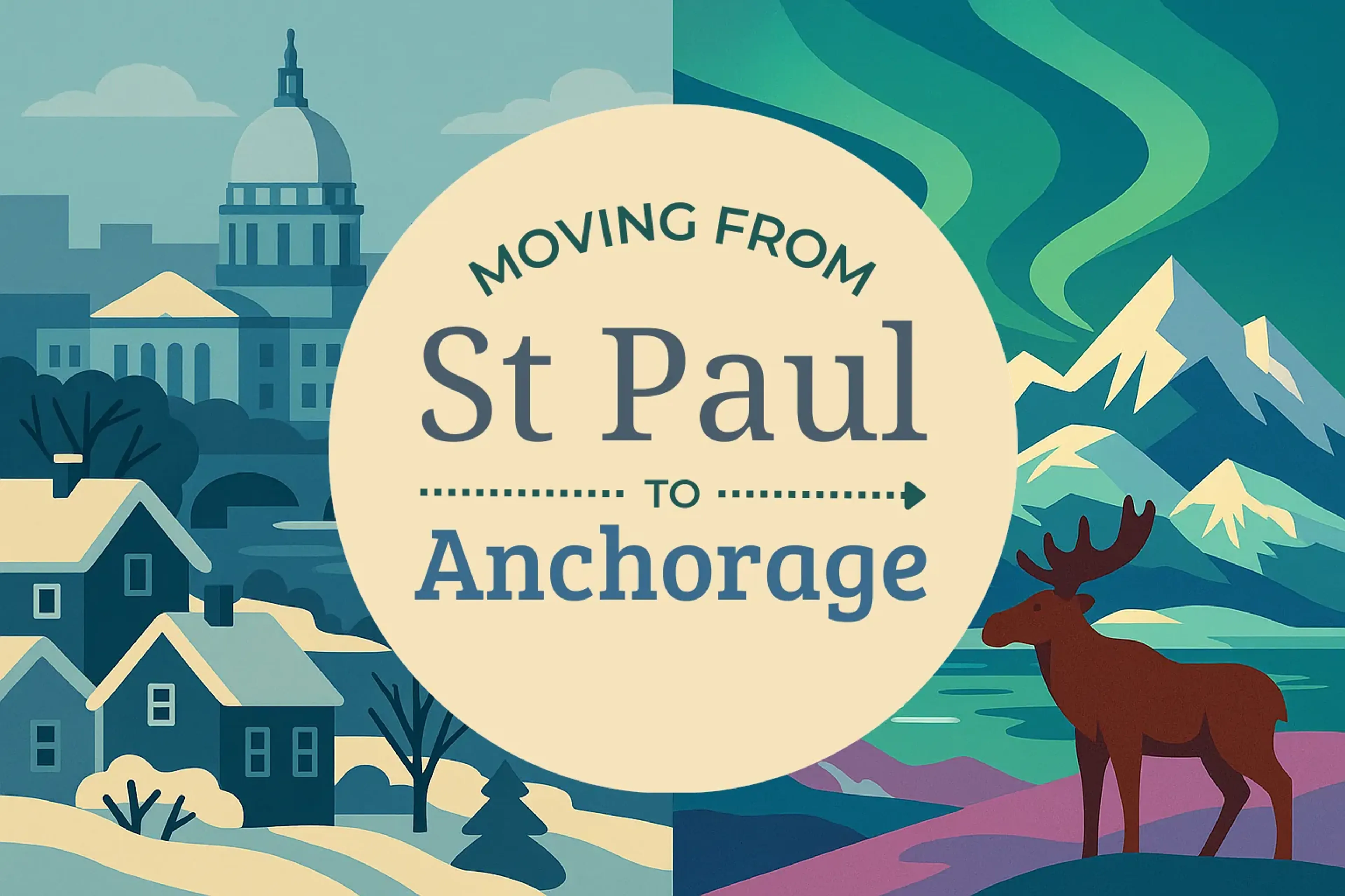 Side-by-side comparison of St. Paul to Anchorage moving companies