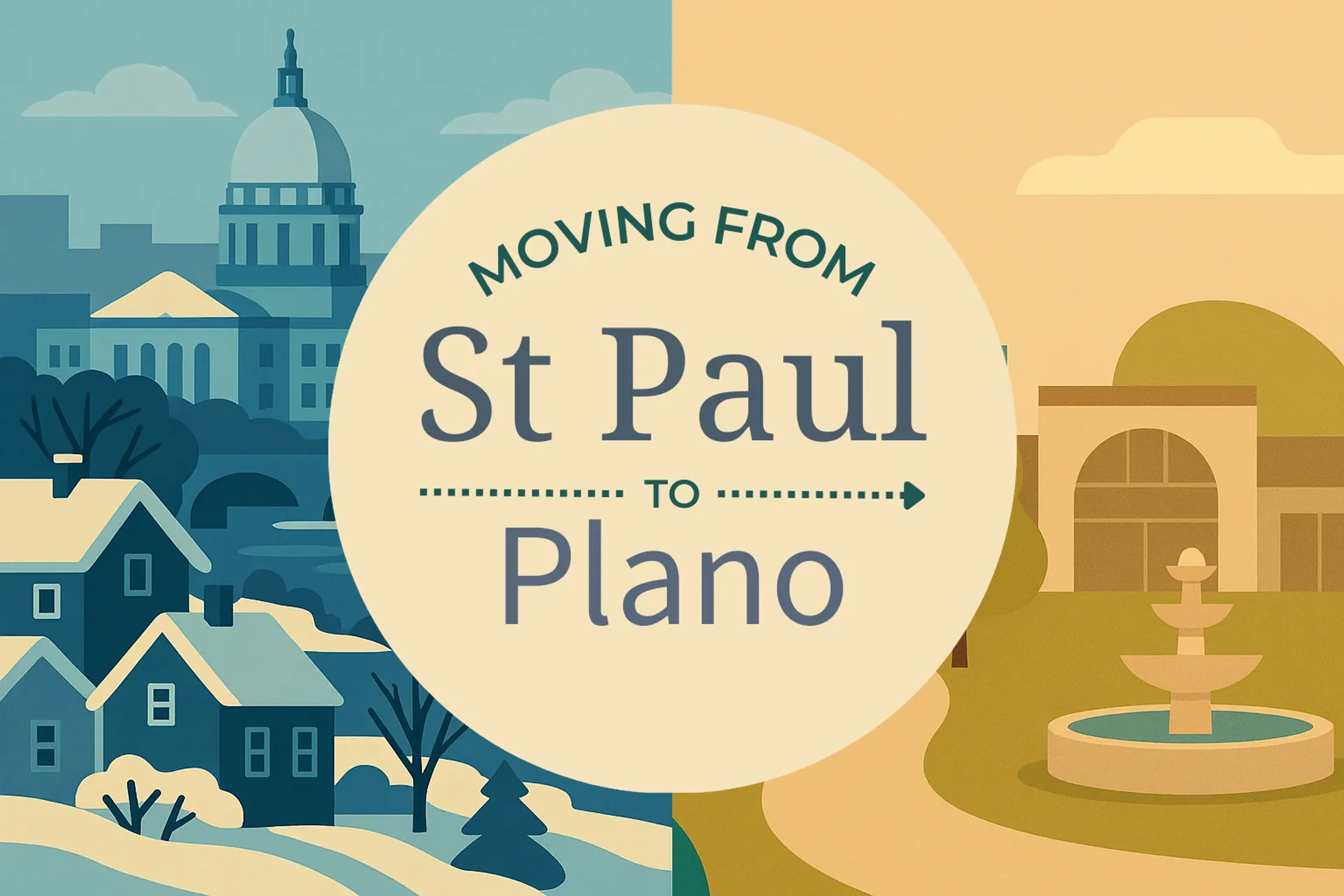 Side-by-side comparison of St. Paul to Plano moving companies