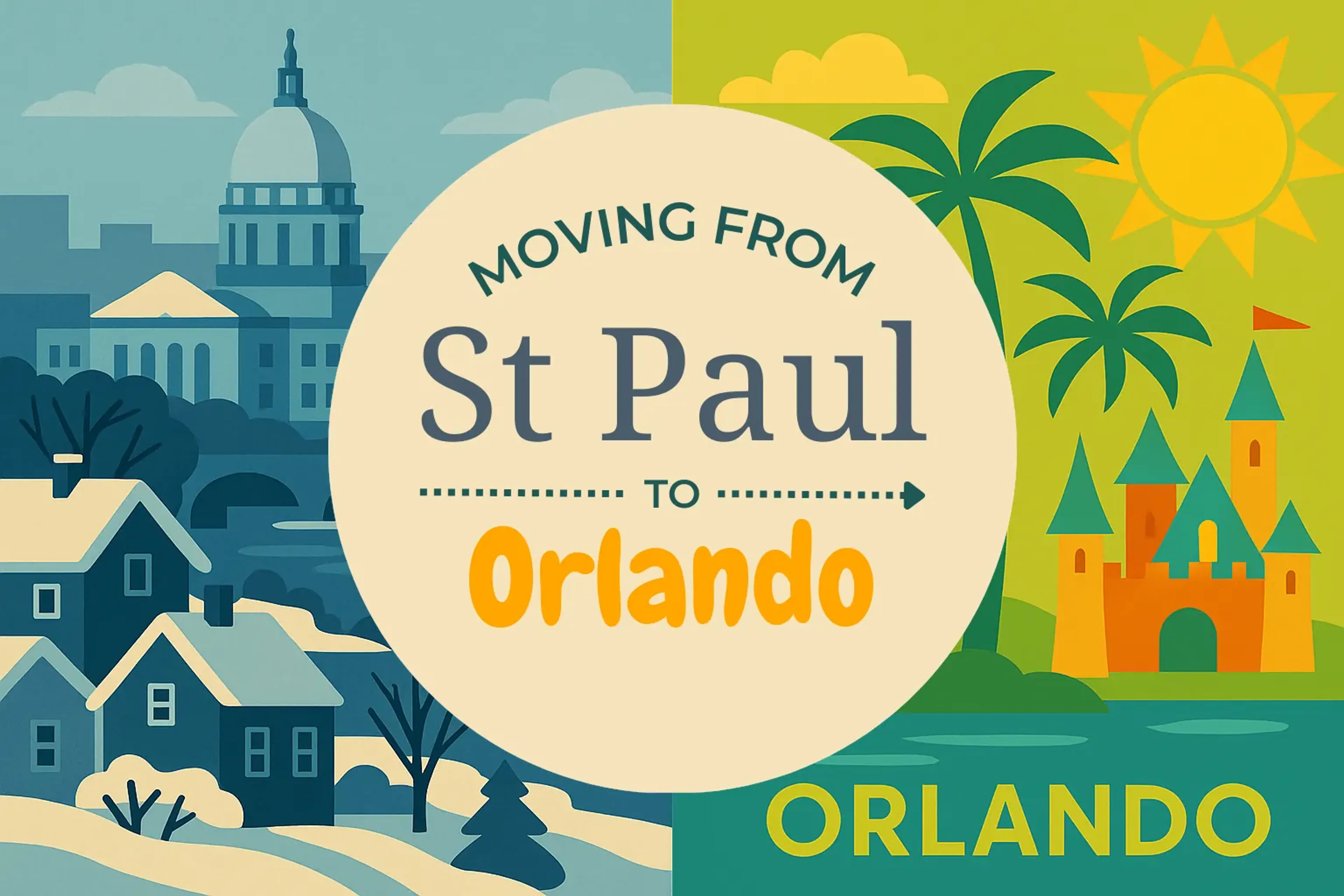 Side-by-side comparison of St. Paul to Orlando moving companies