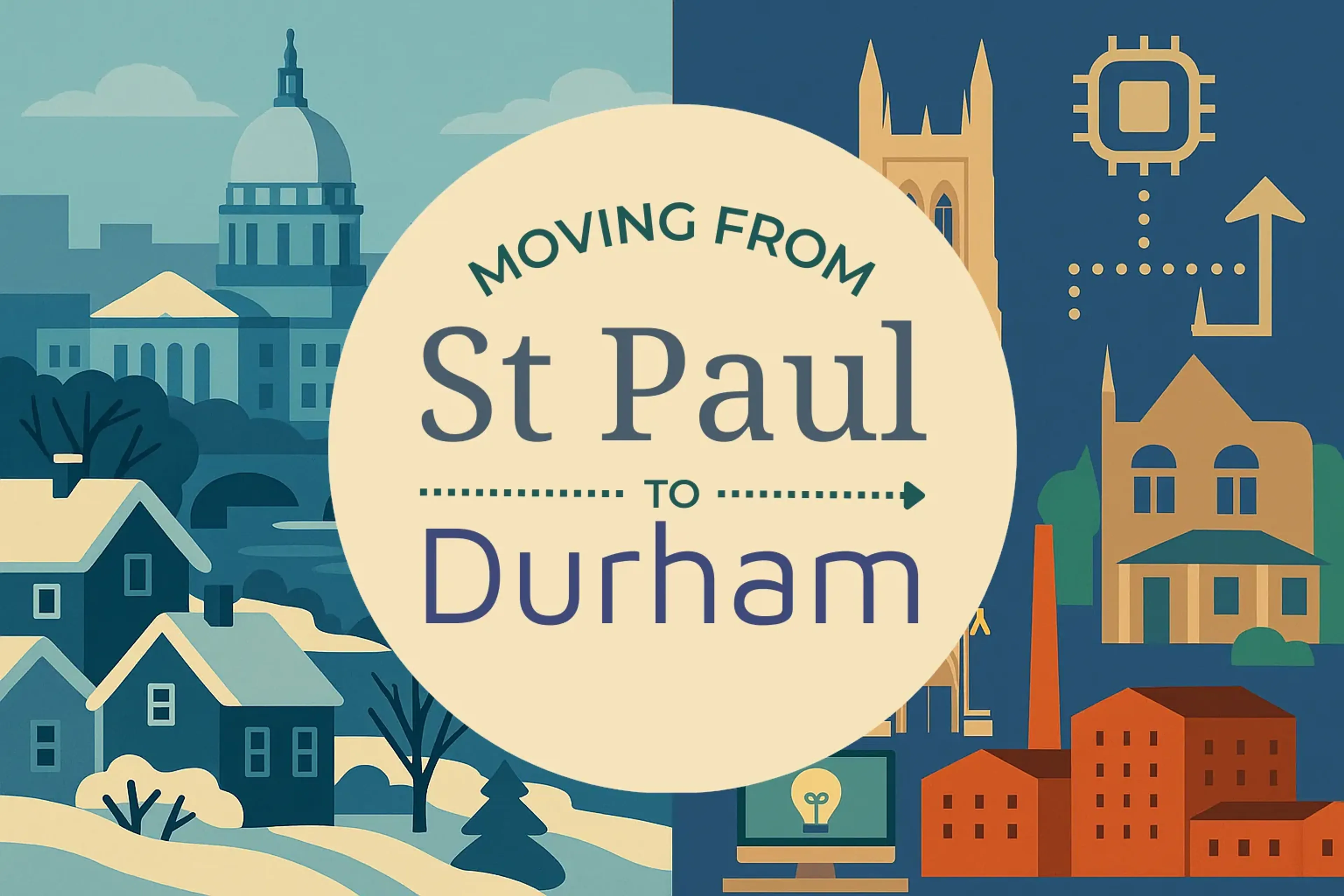 Side-by-side comparison of St. Paul to Durham moving companies