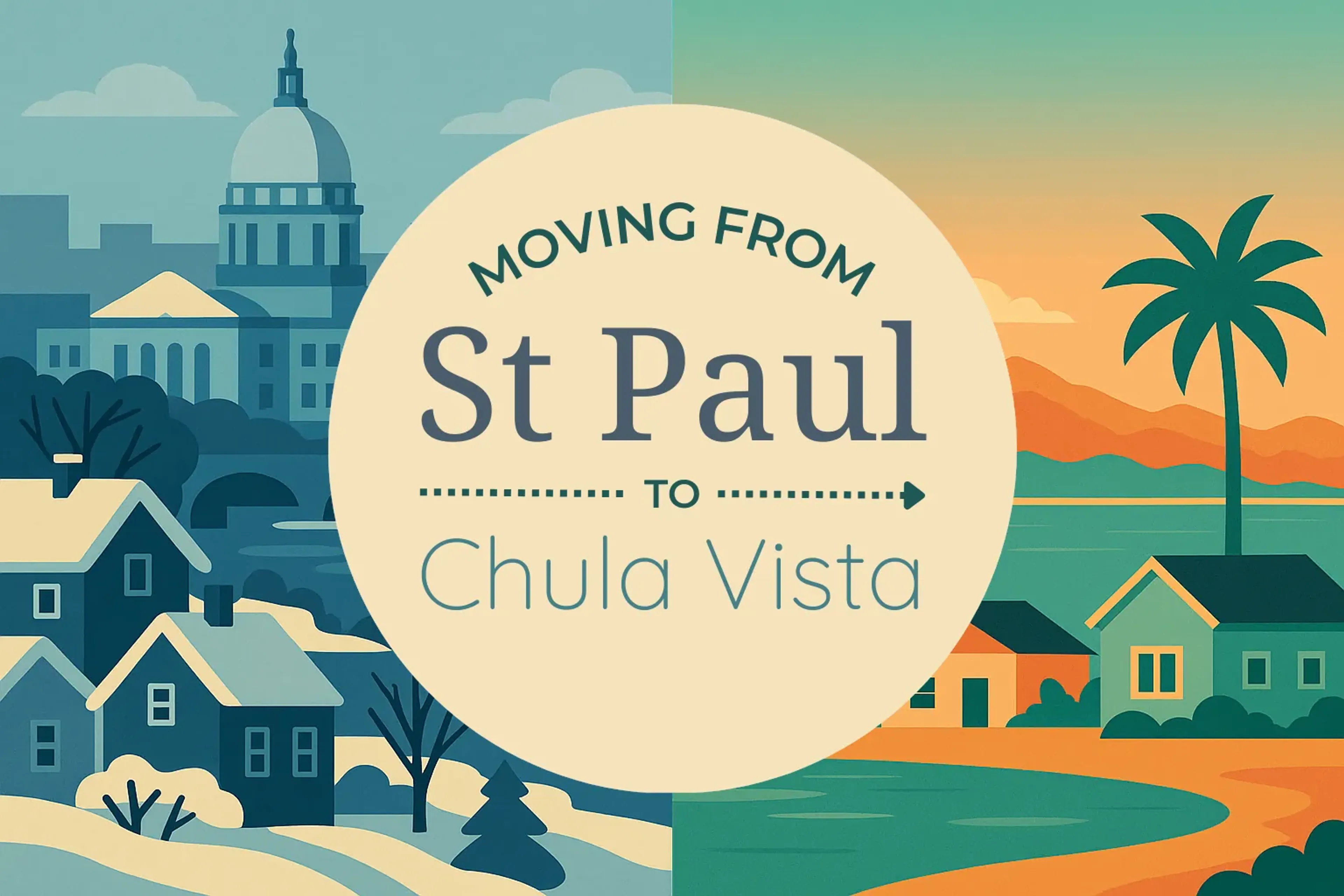 Side-by-side comparison of St. Paul to Chula Vista moving companies