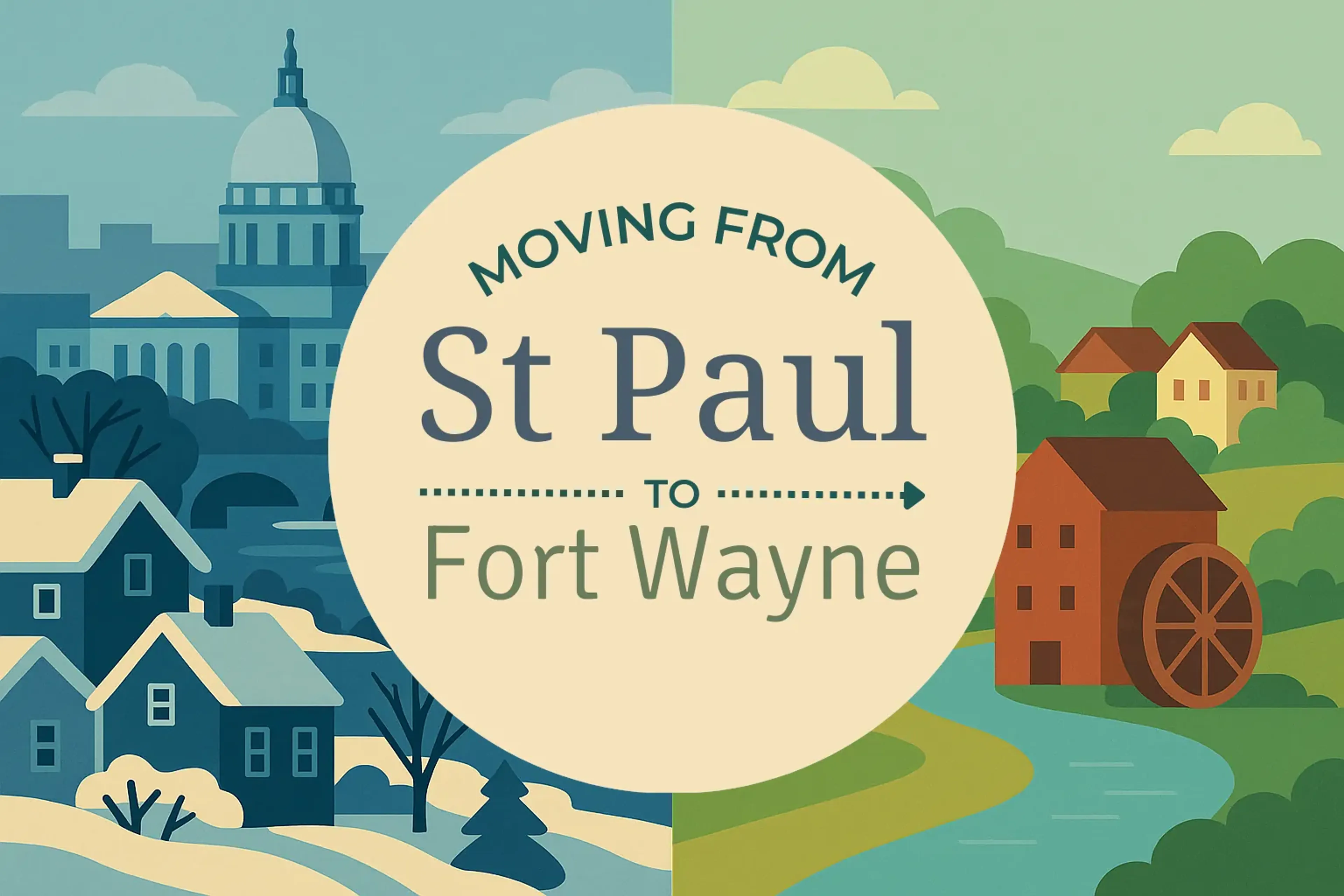 Side-by-side comparison of St. Paul to Fort Wayne moving companies