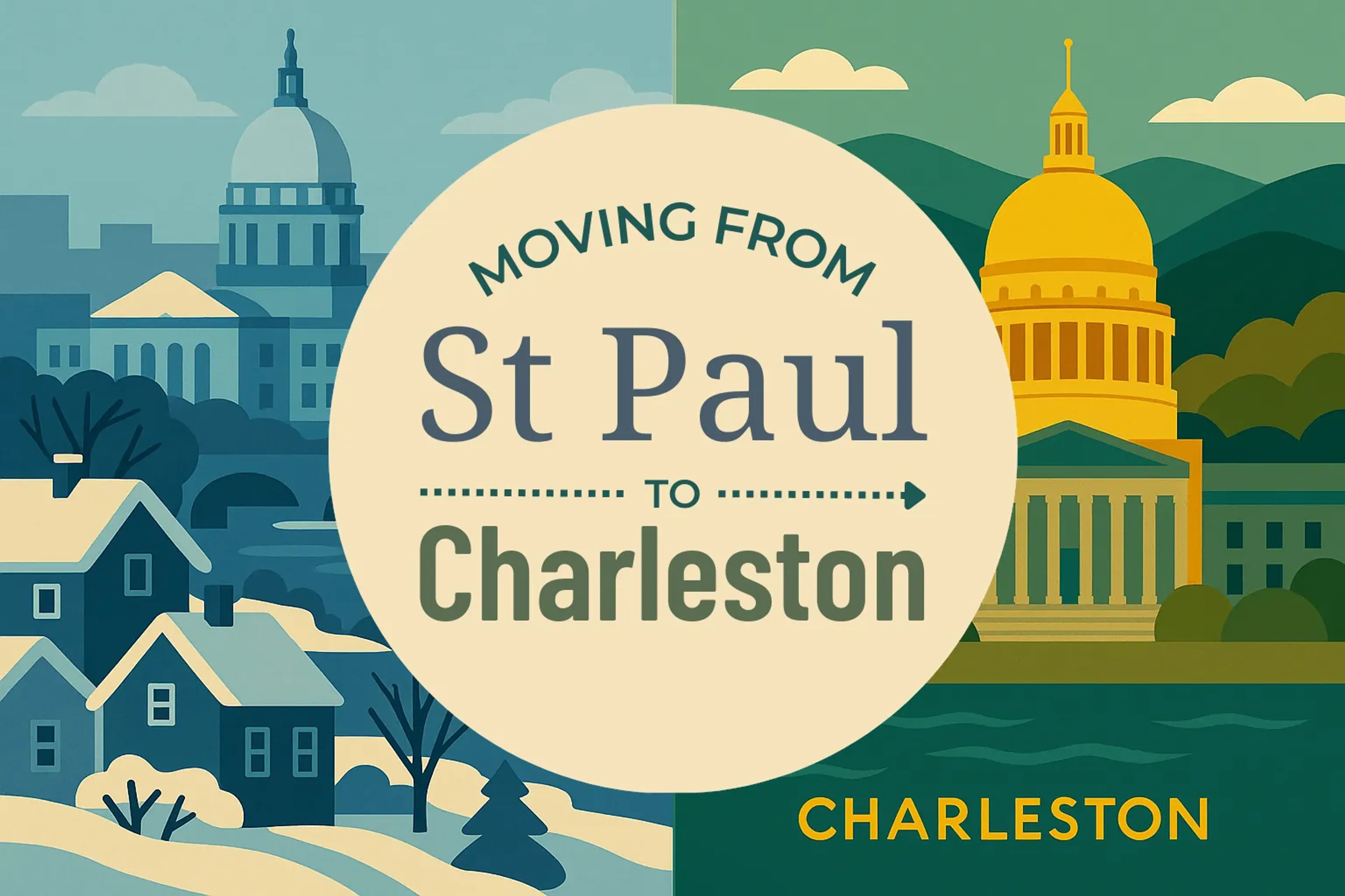 Side-by-side comparison of St. Paul to Charleston moving companies