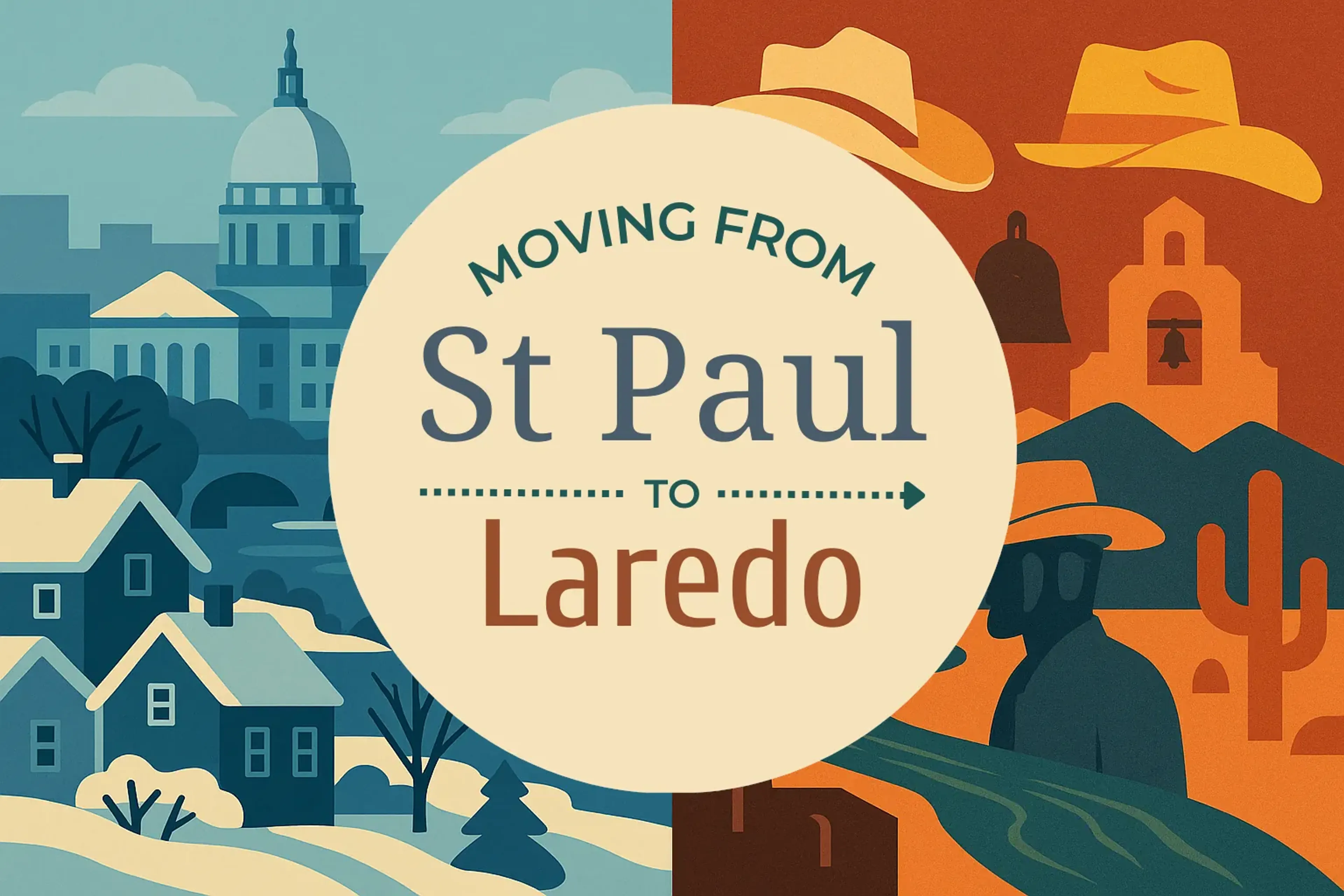 Side-by-side comparison of St. Paul to Laredo moving companies