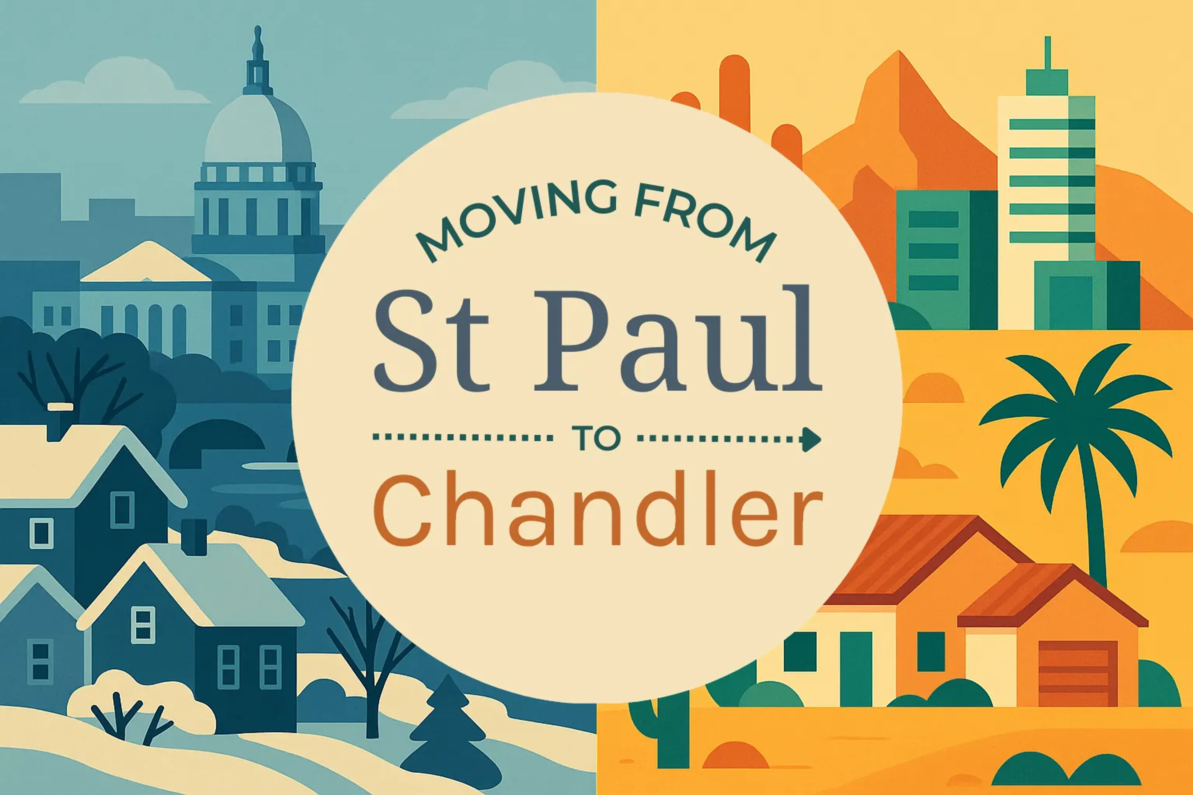 Side-by-side comparison of St. Paul to Chandler moving companies