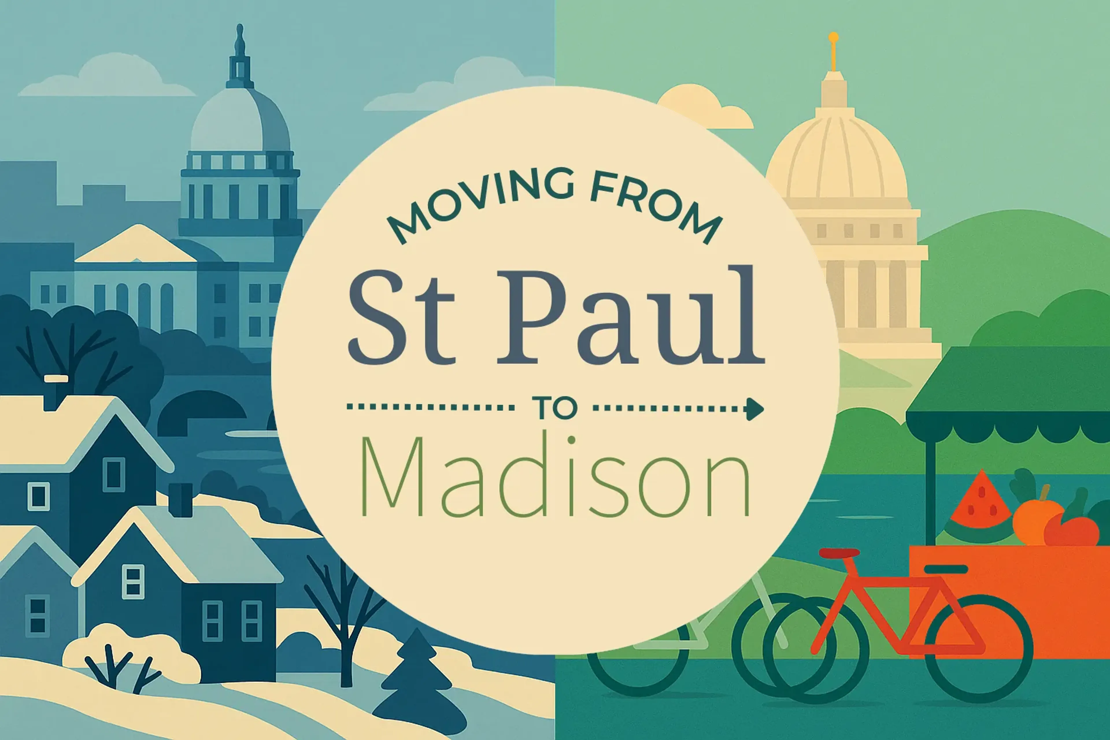 Side-by-side comparison of St. Paul to Madison moving companies