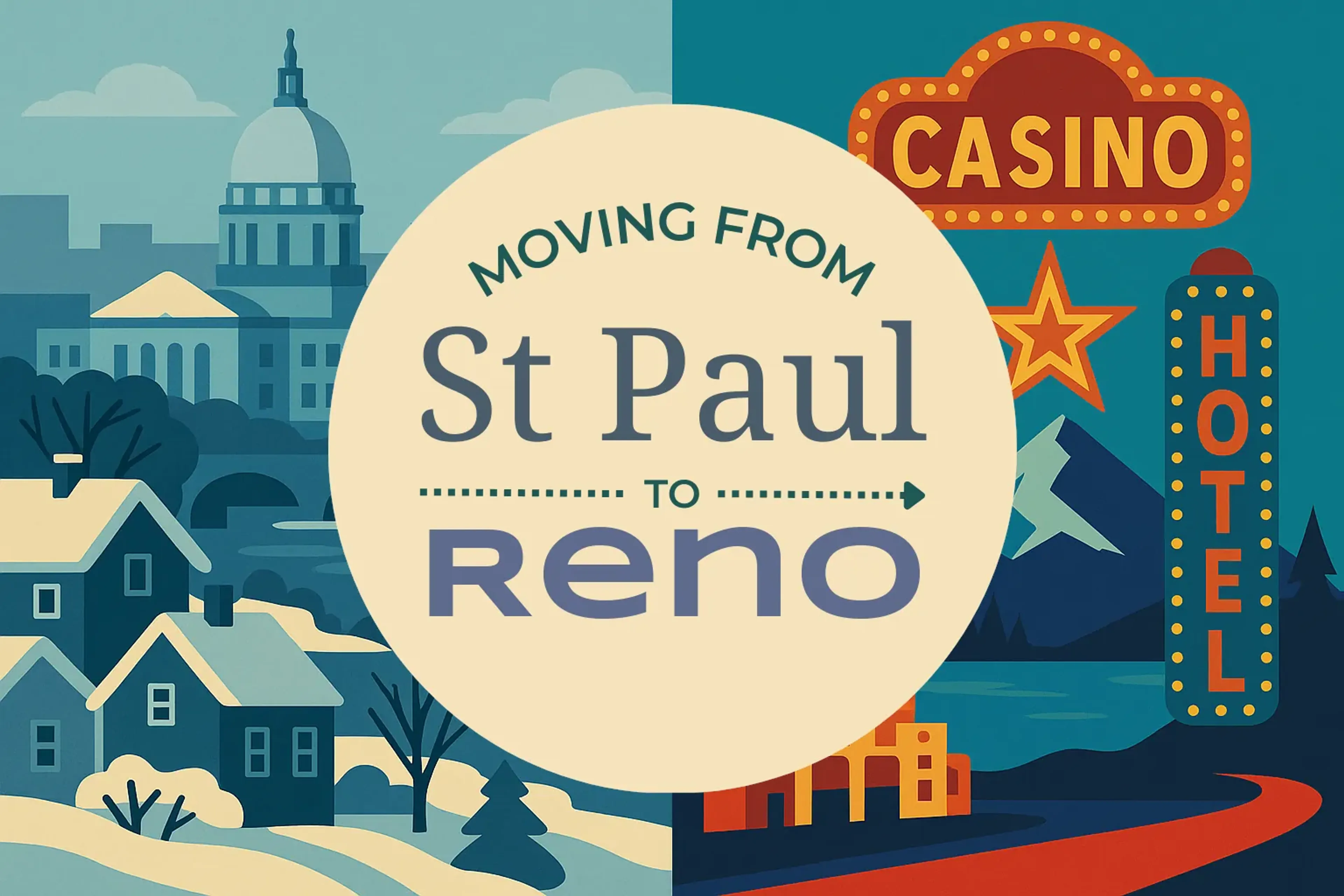 Side-by-side comparison of St. Paul to Reno moving companies