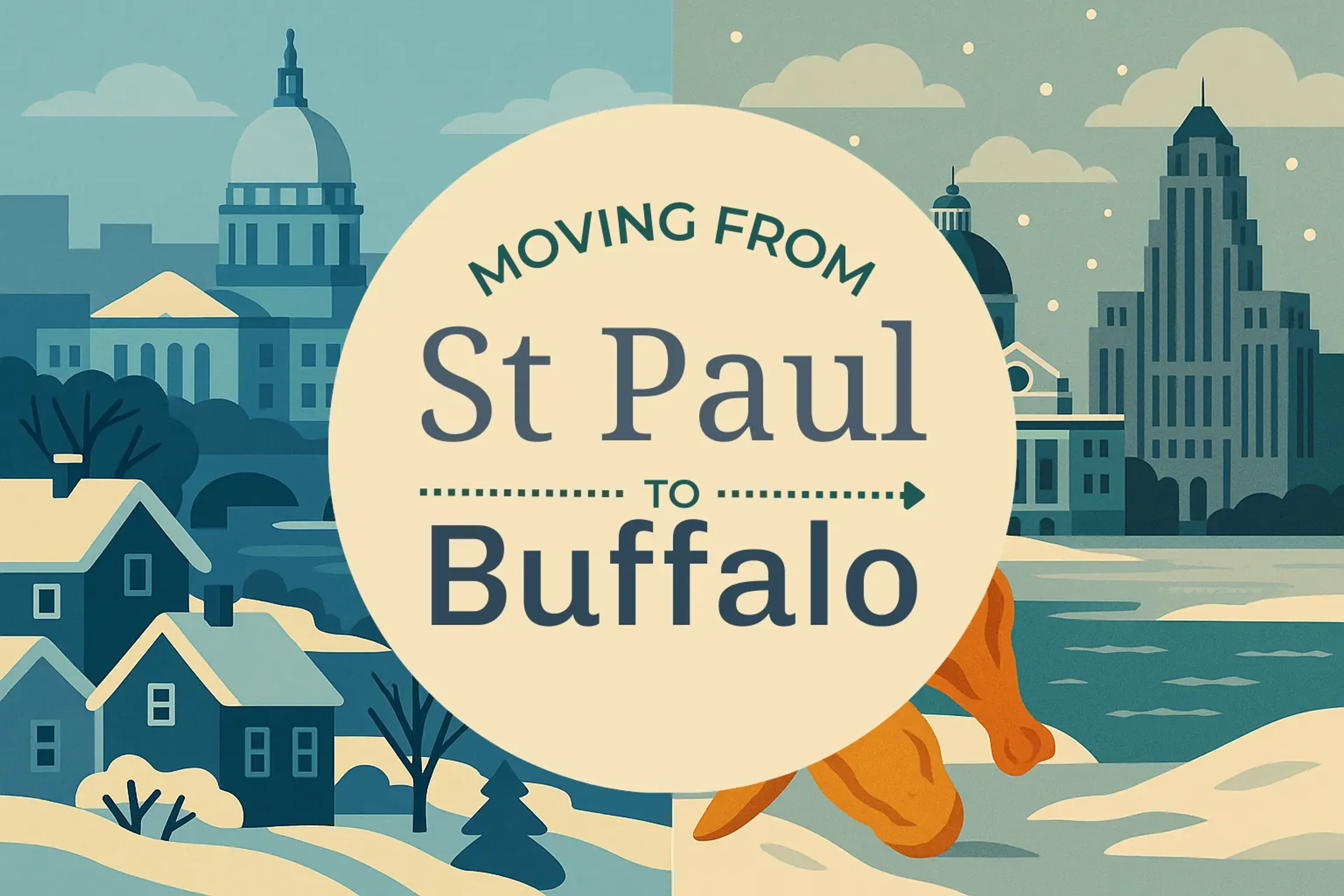 Side-by-side comparison of St. Paul to Buffalo moving companies