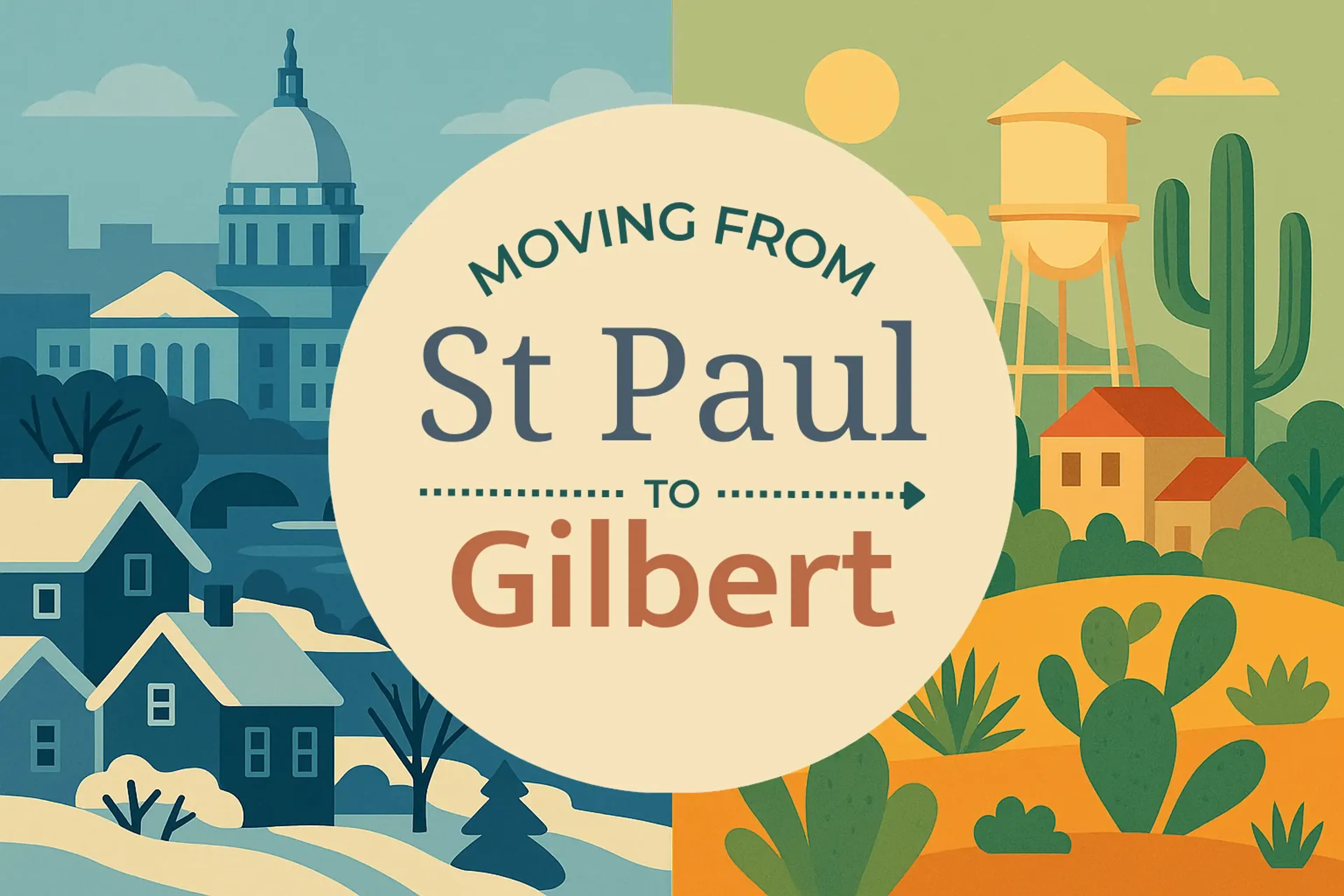 Side-by-side comparison of St. Paul to Gilbert moving companies