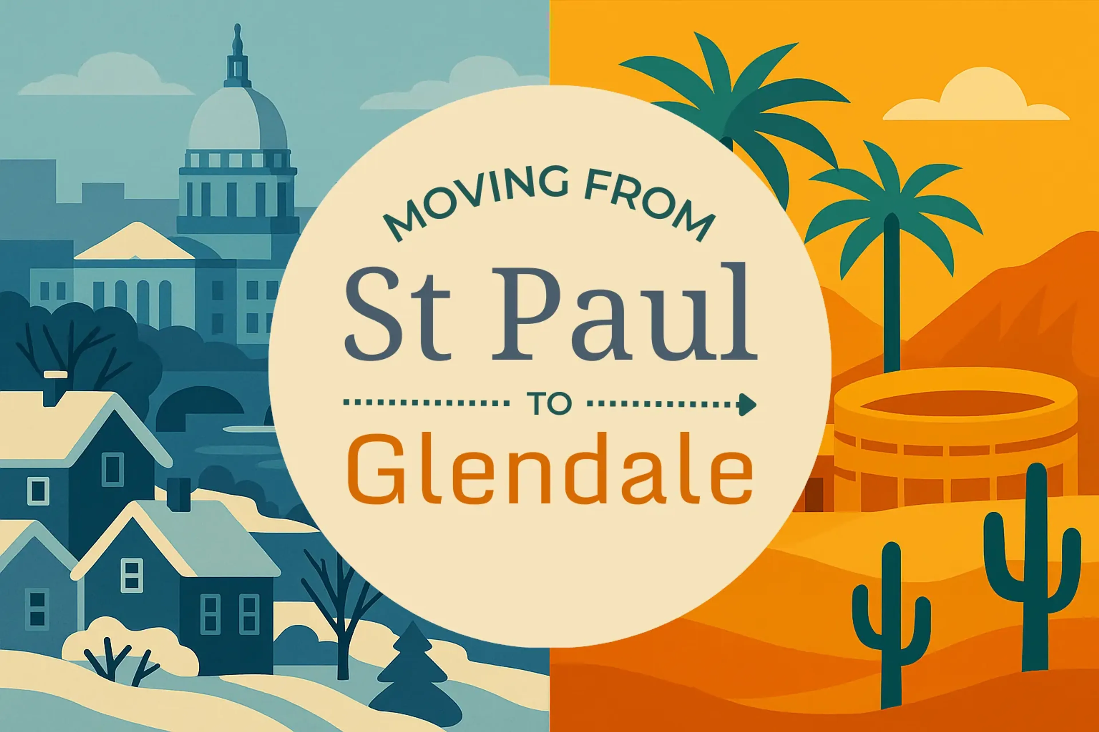 Side-by-side comparison of St. Paul to Glendale moving companies
