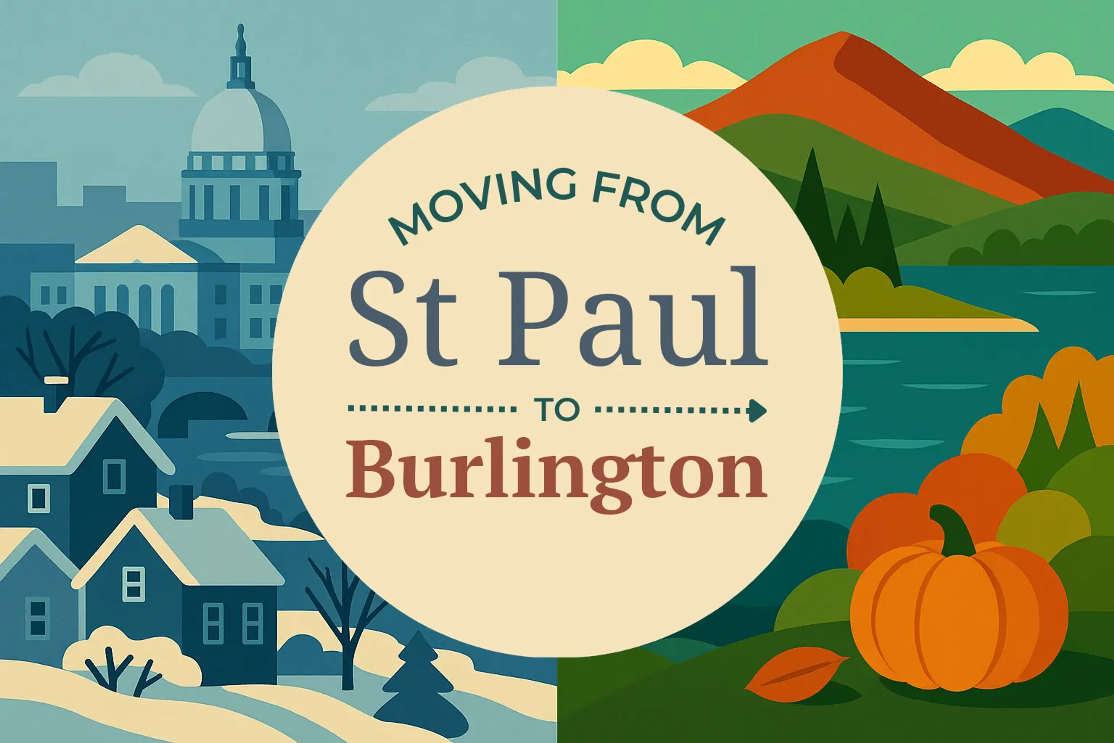 Side-by-side comparison of St. Paul to Burlington moving companies