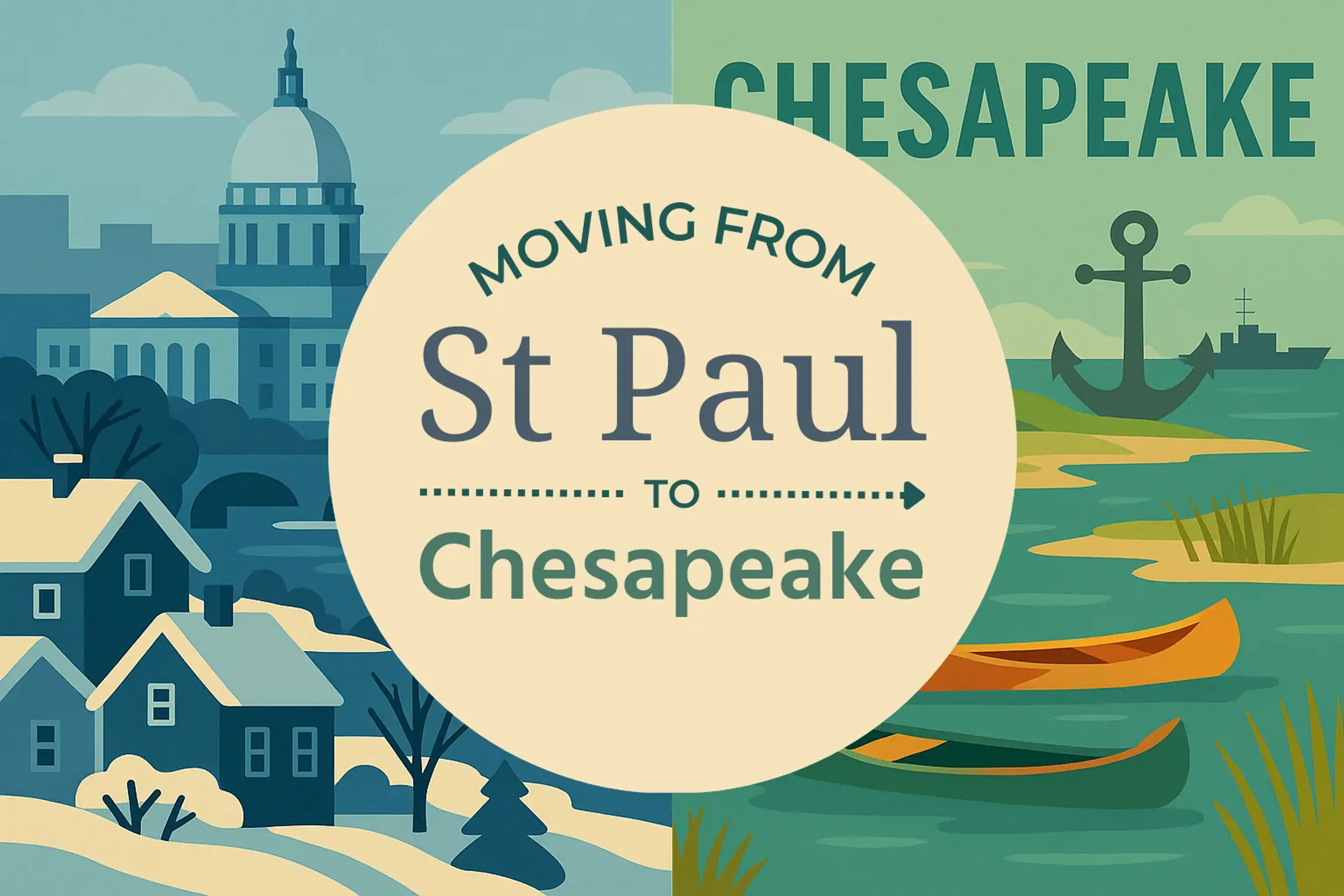 Side-by-side comparison of St. Paul to Chesapeake moving companies