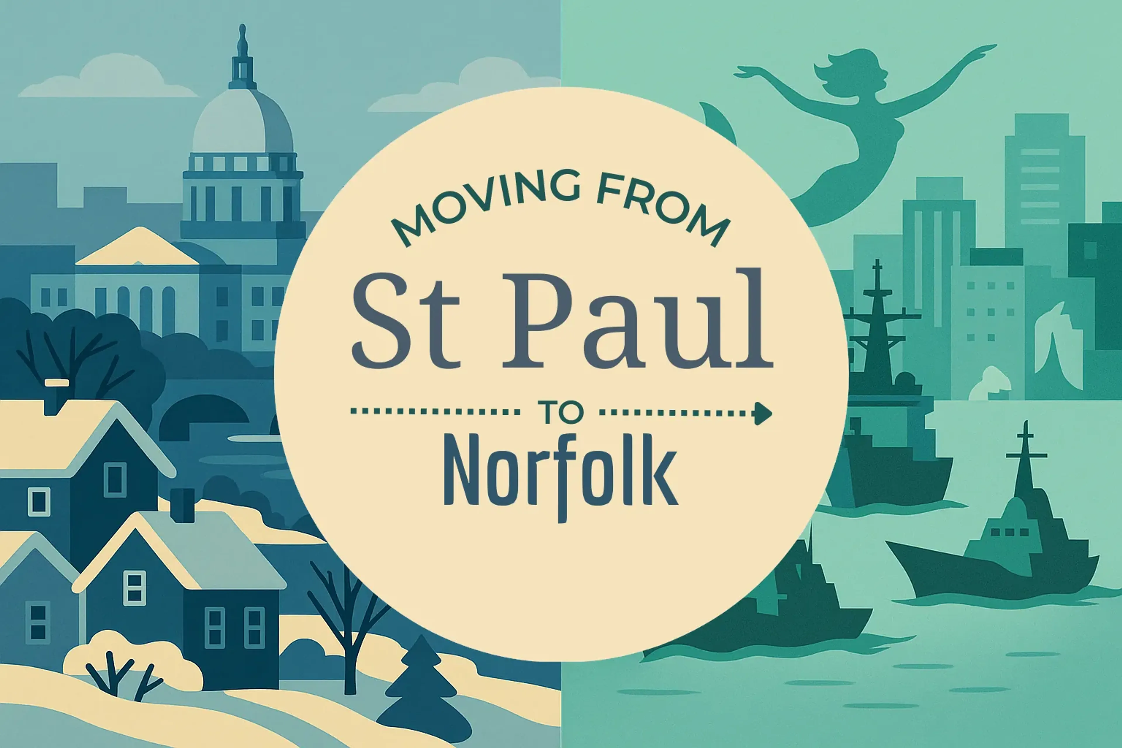 Side-by-side comparison of St. Paul to Norfolk moving companies